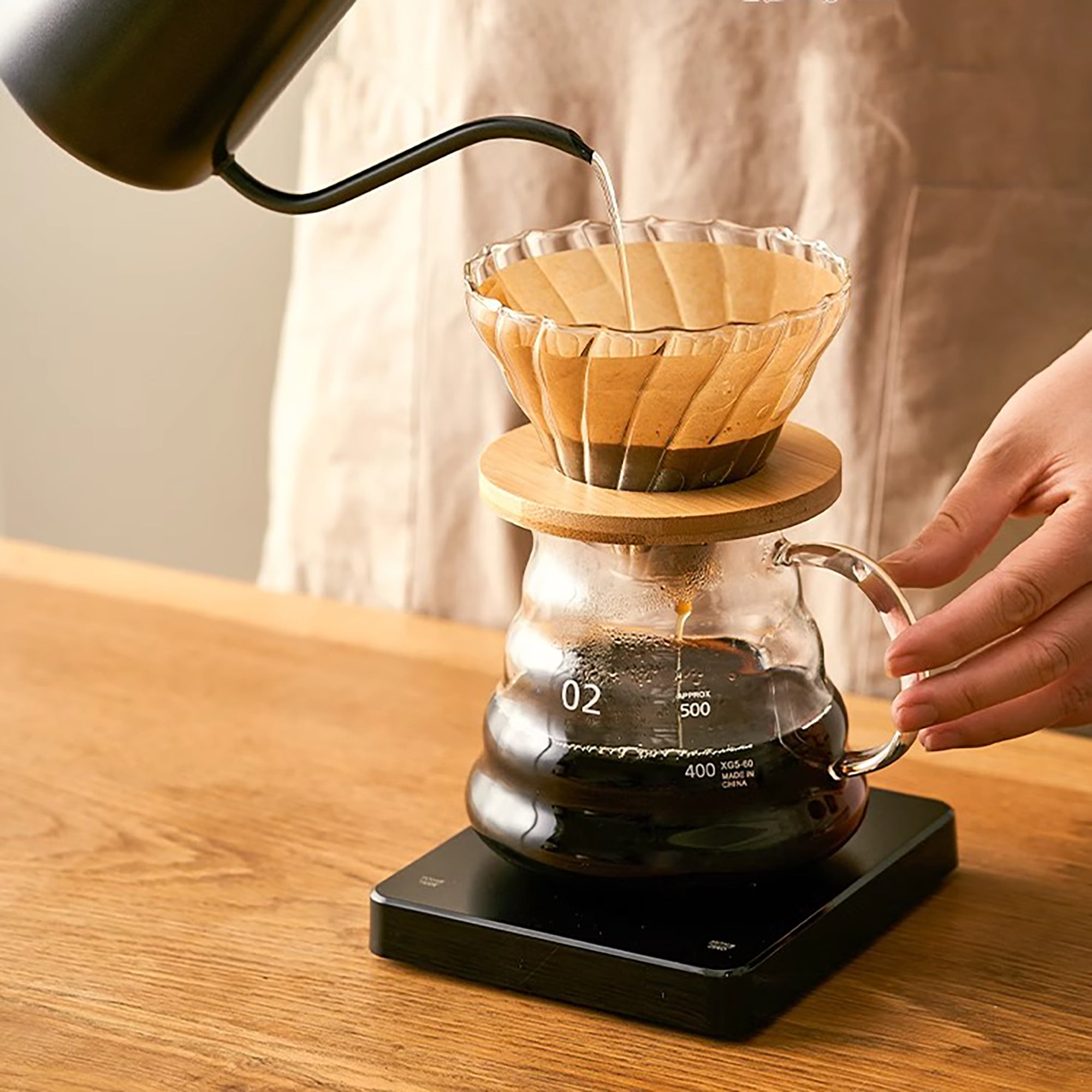 Carafe à café en verre