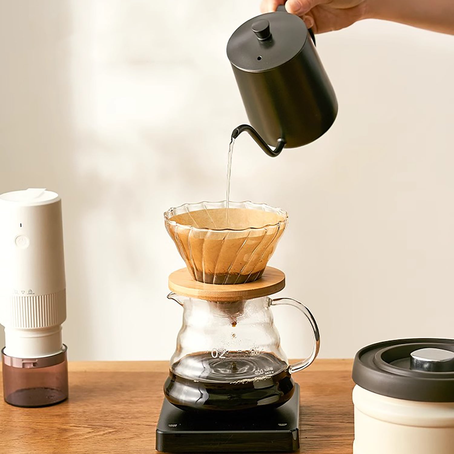 Carafe à café en verre