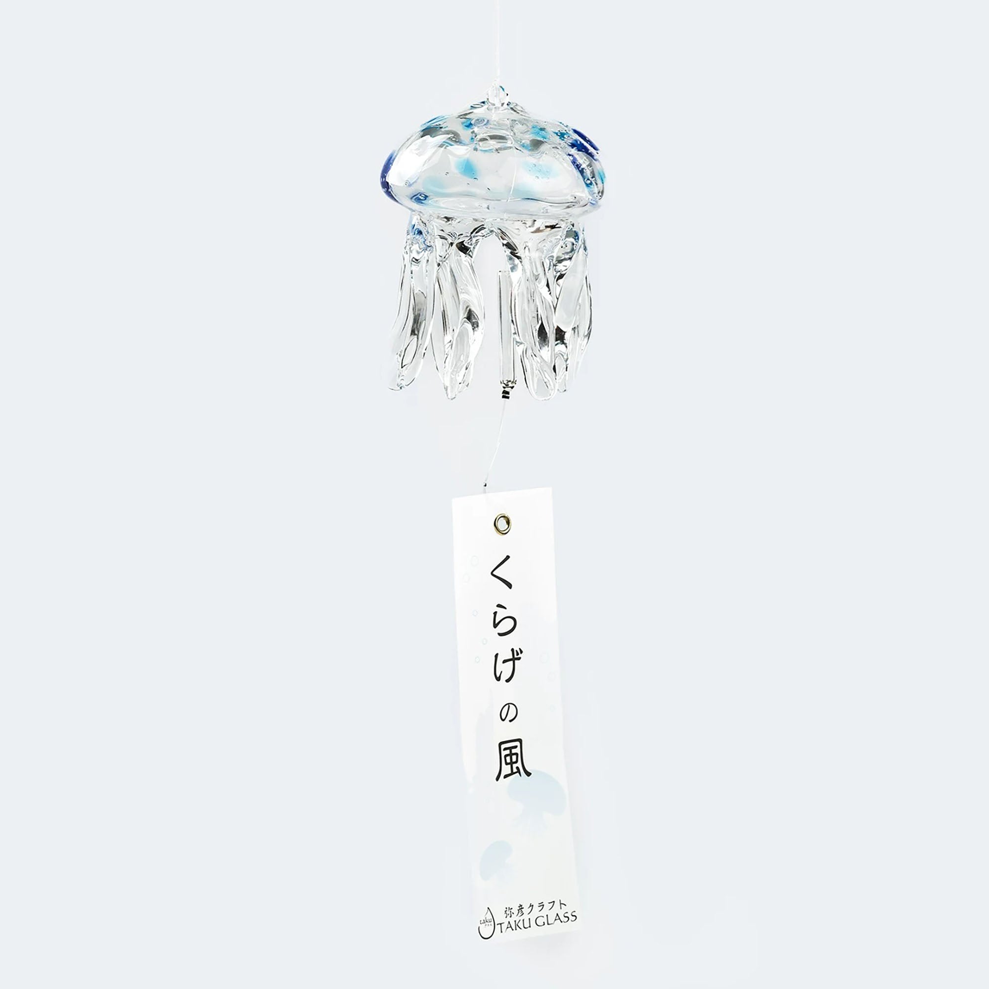 Carillon japonais TAKU GLASS en verre soufflé forme Méduse