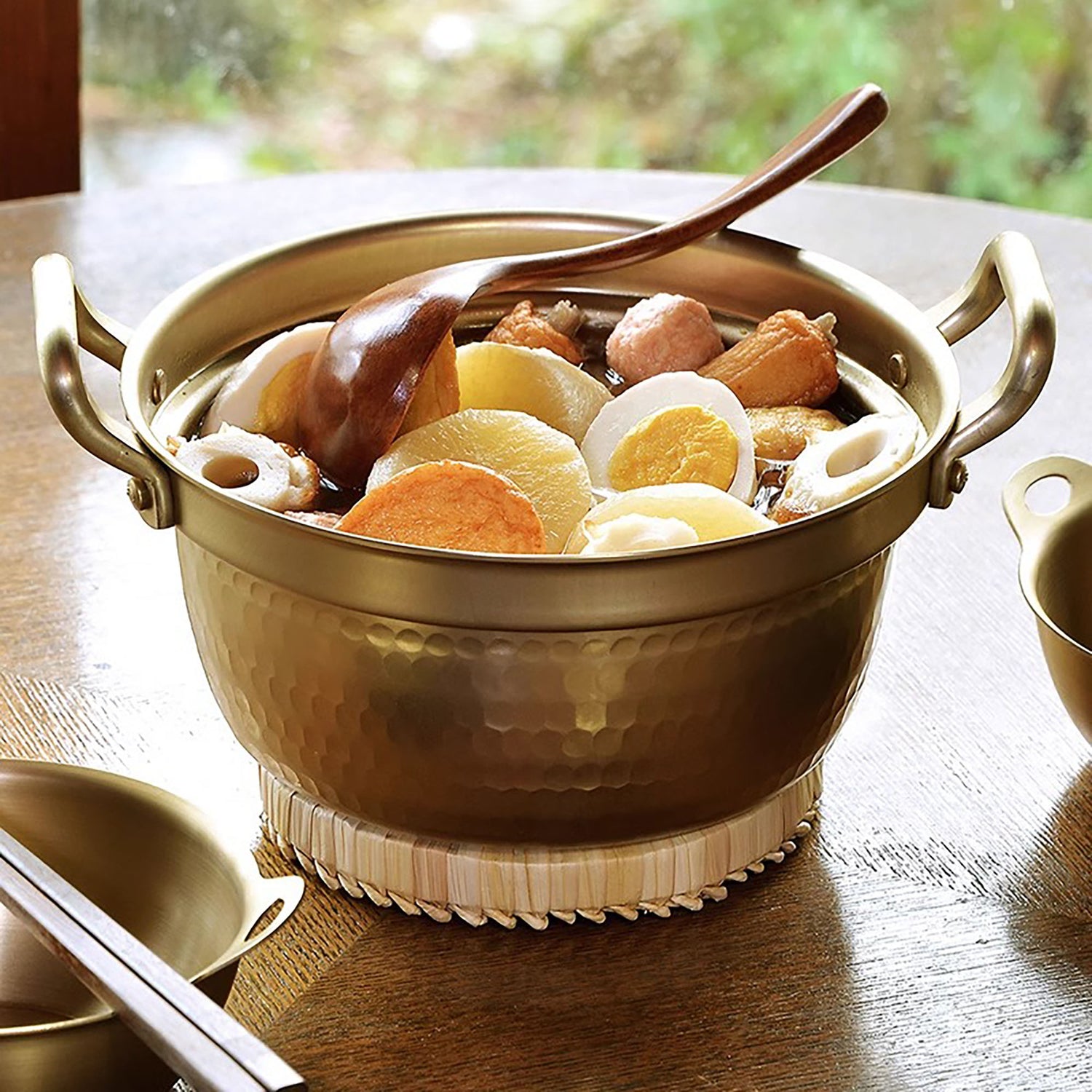 Casserole japonaise en aluminium avec poignées