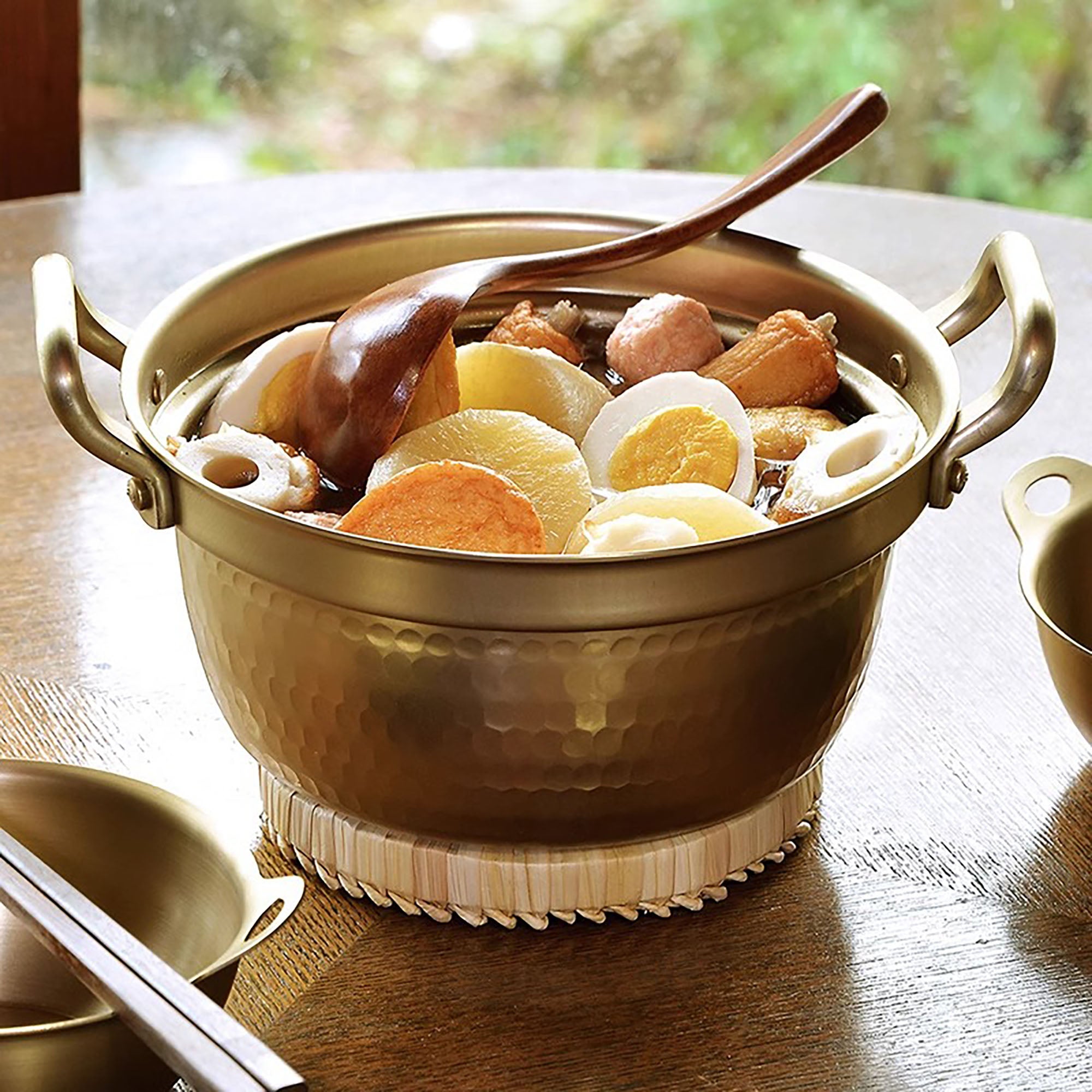 Casserole japonaise en aluminium avec poignées