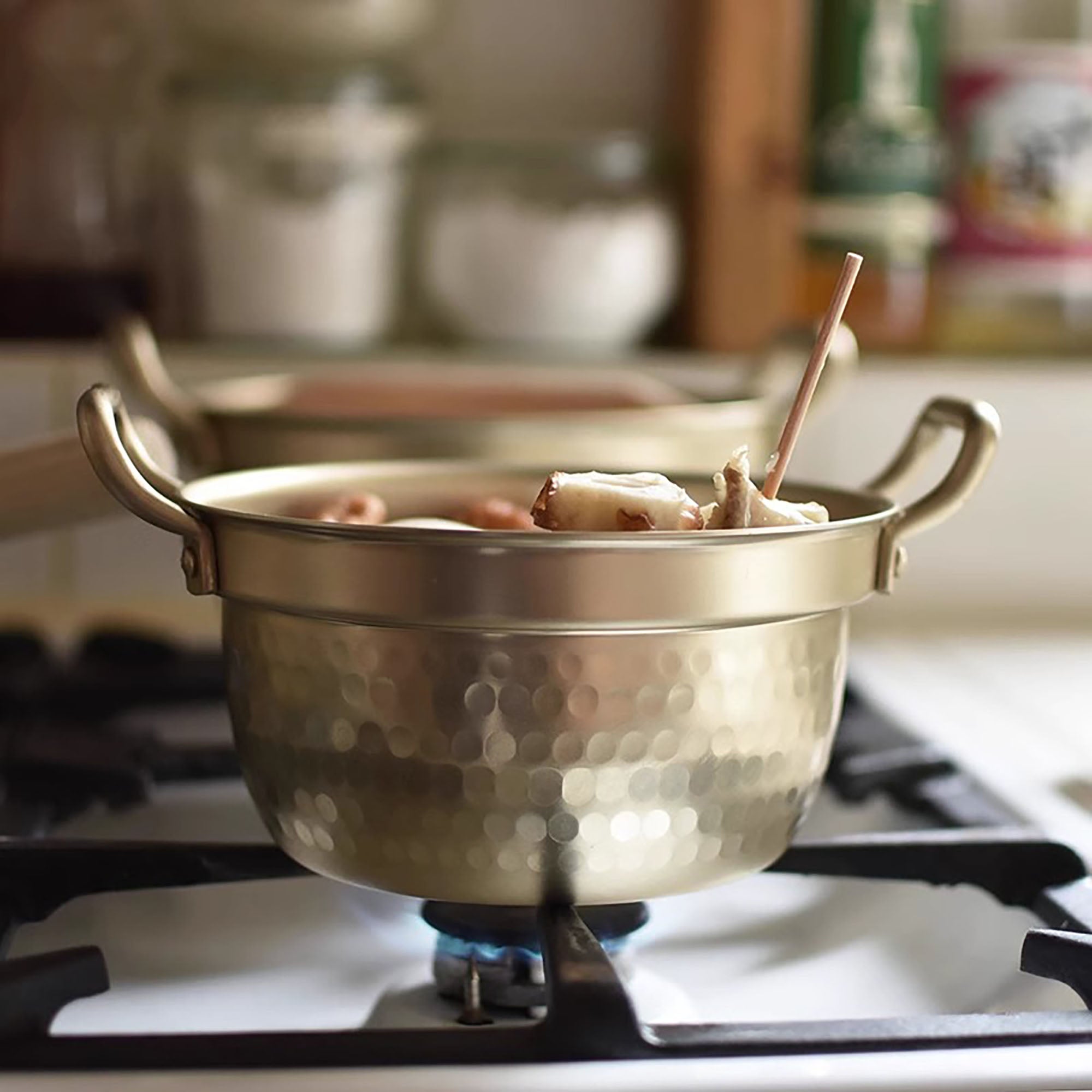 Casserole japonaise en aluminium avec poignées