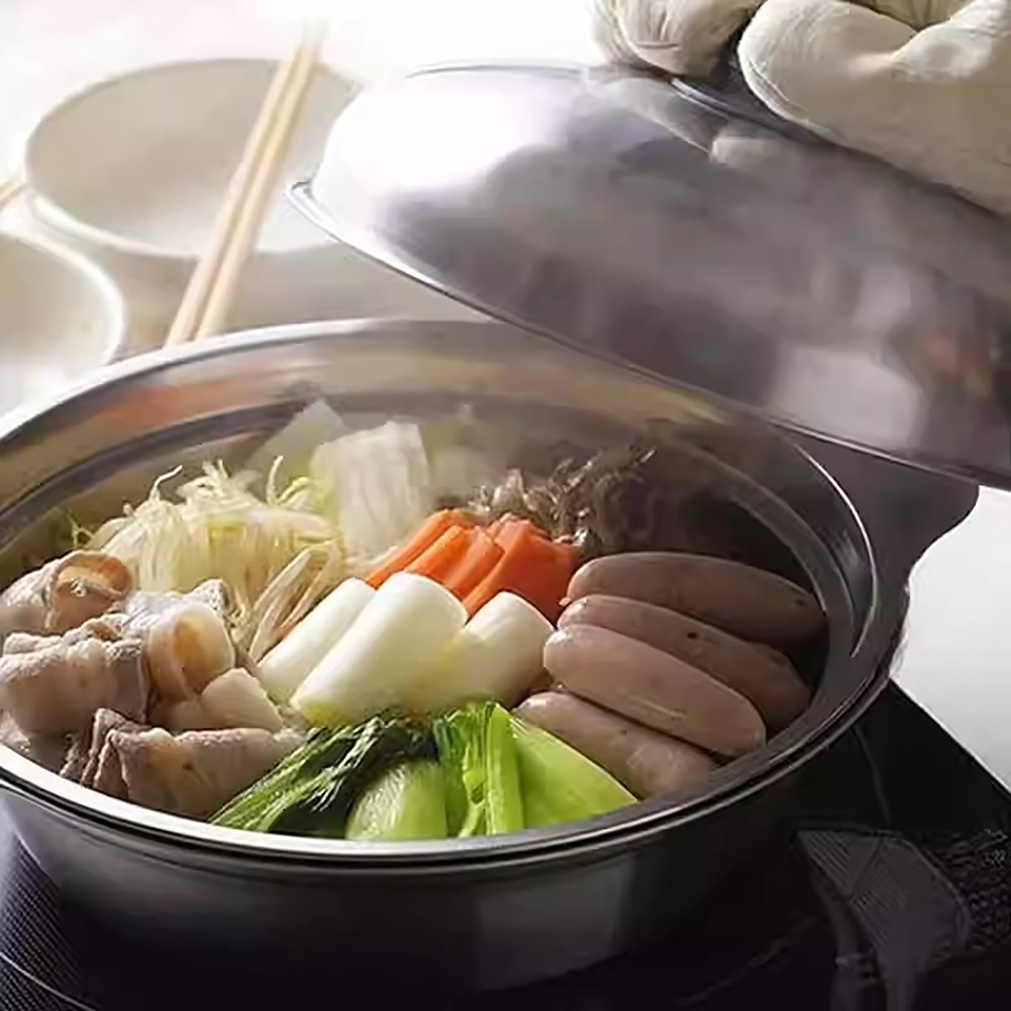 Casserole vapeur en acier inoxydable Shimomura