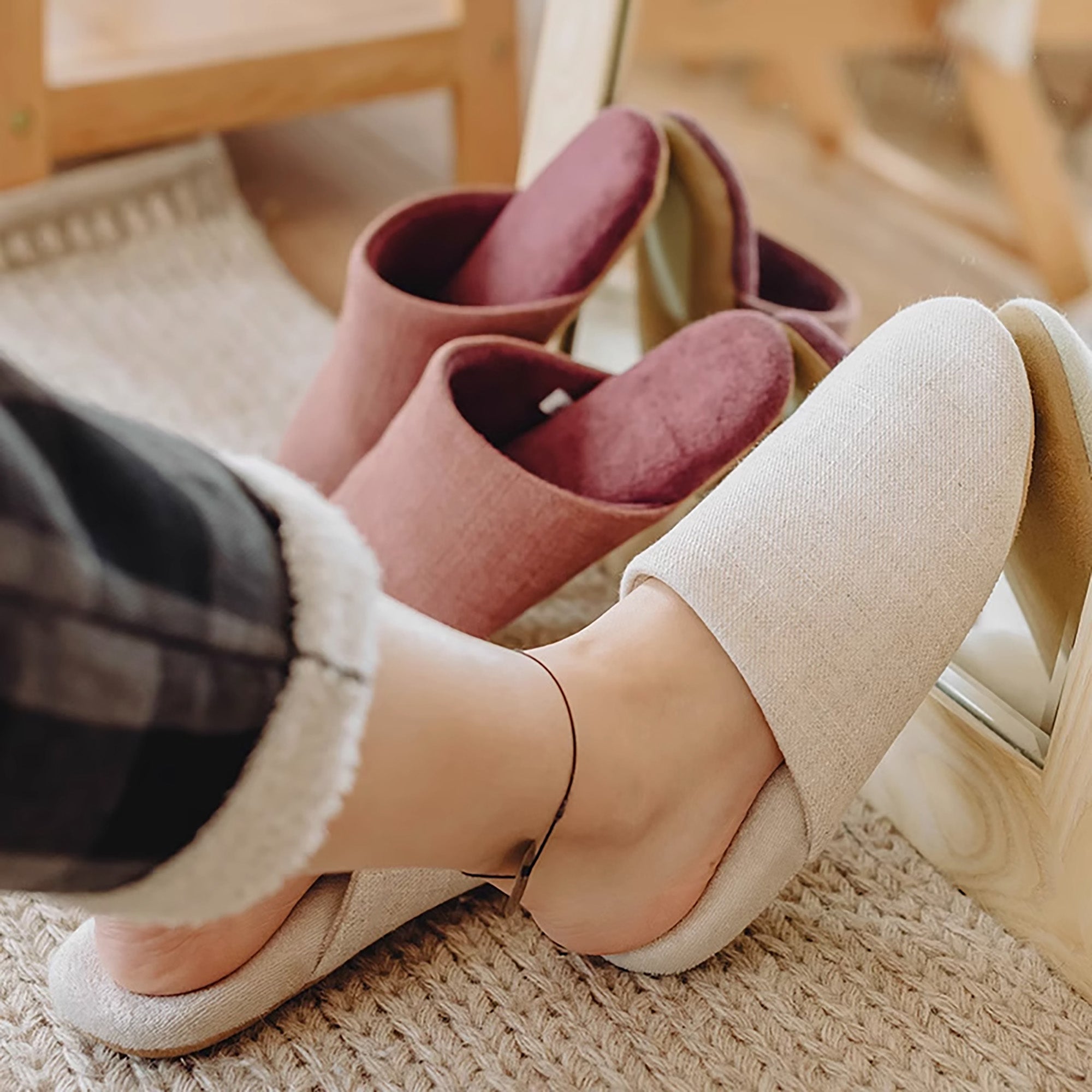 CHAUSSON en COTON avec DAIM