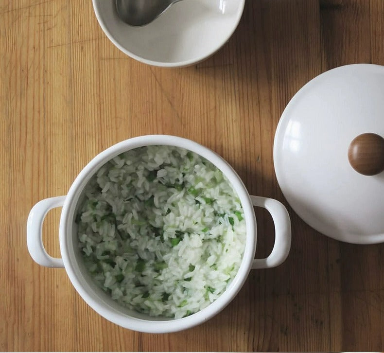 Cocotte japonaise en émail Noda Horo Pochka