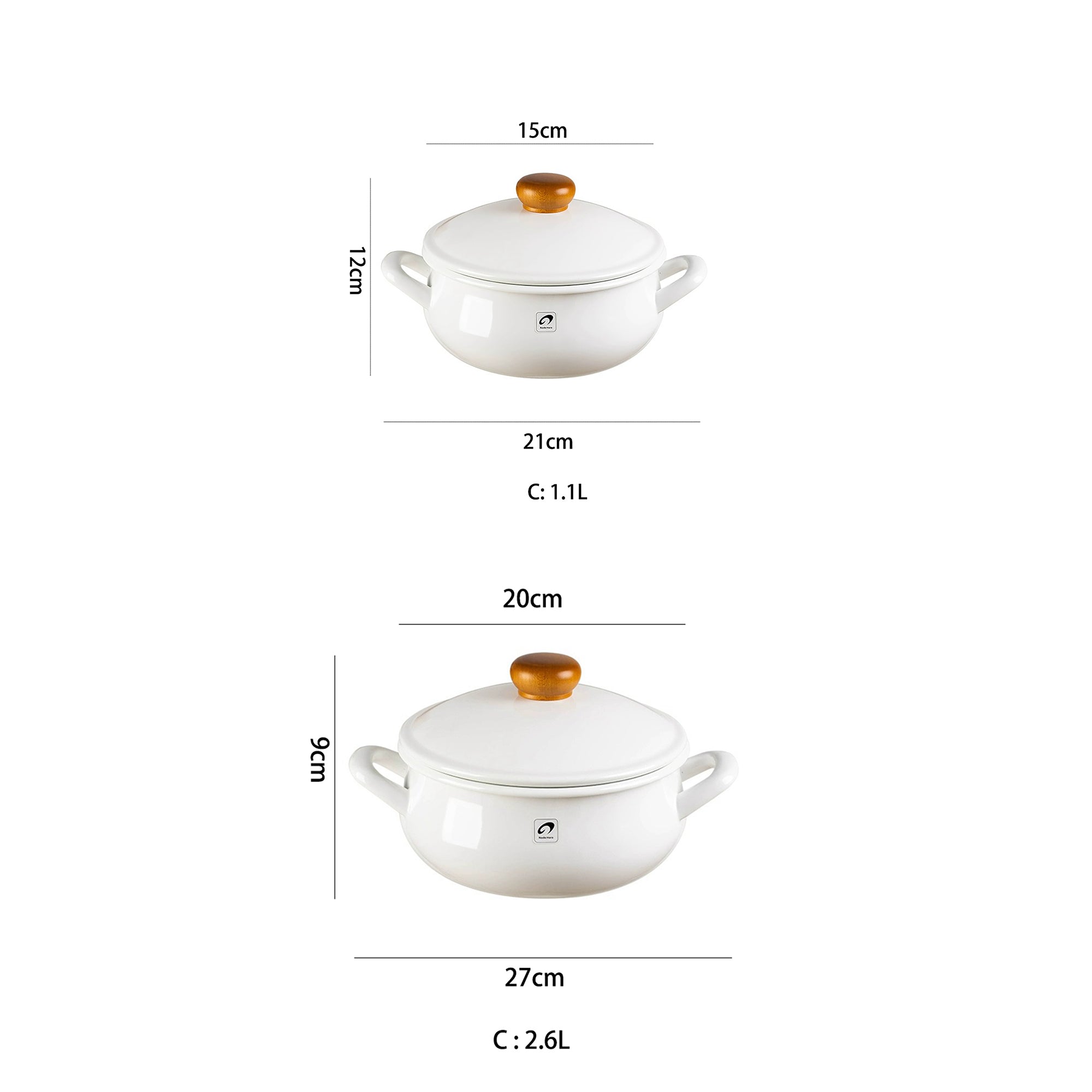 Cocotte japonaise en émail Noda Horo Pochka