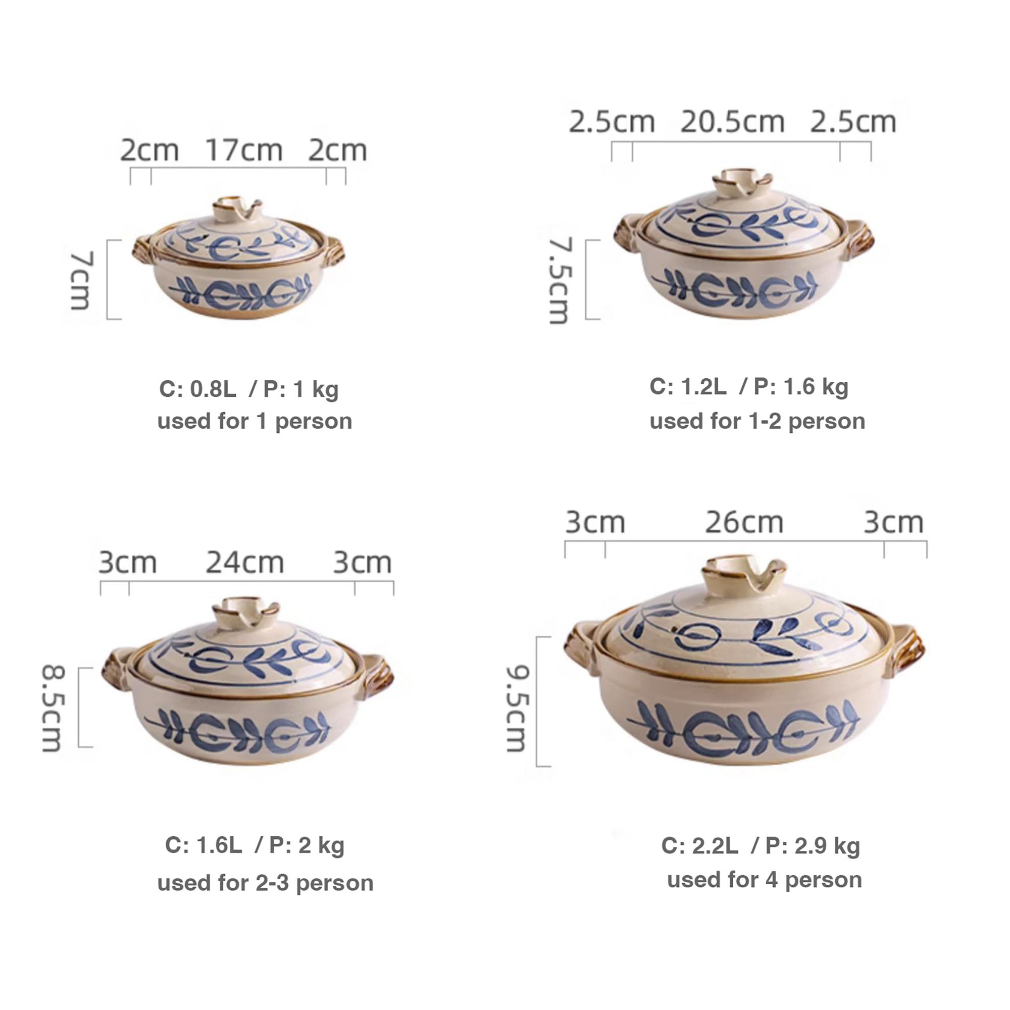 Cocotte en Argile  - Arabesque