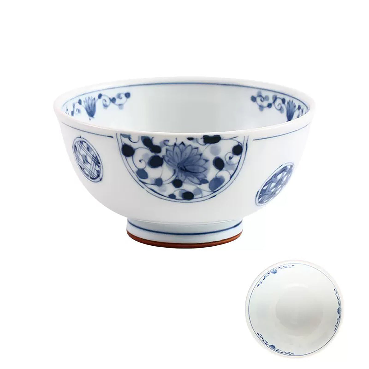 Vaisselle japonaise Rintrindo Hana Imari en porcelaine bleue et blanche
