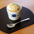 Cuillère à dessert martelée en acier inoxydable Shimoyama