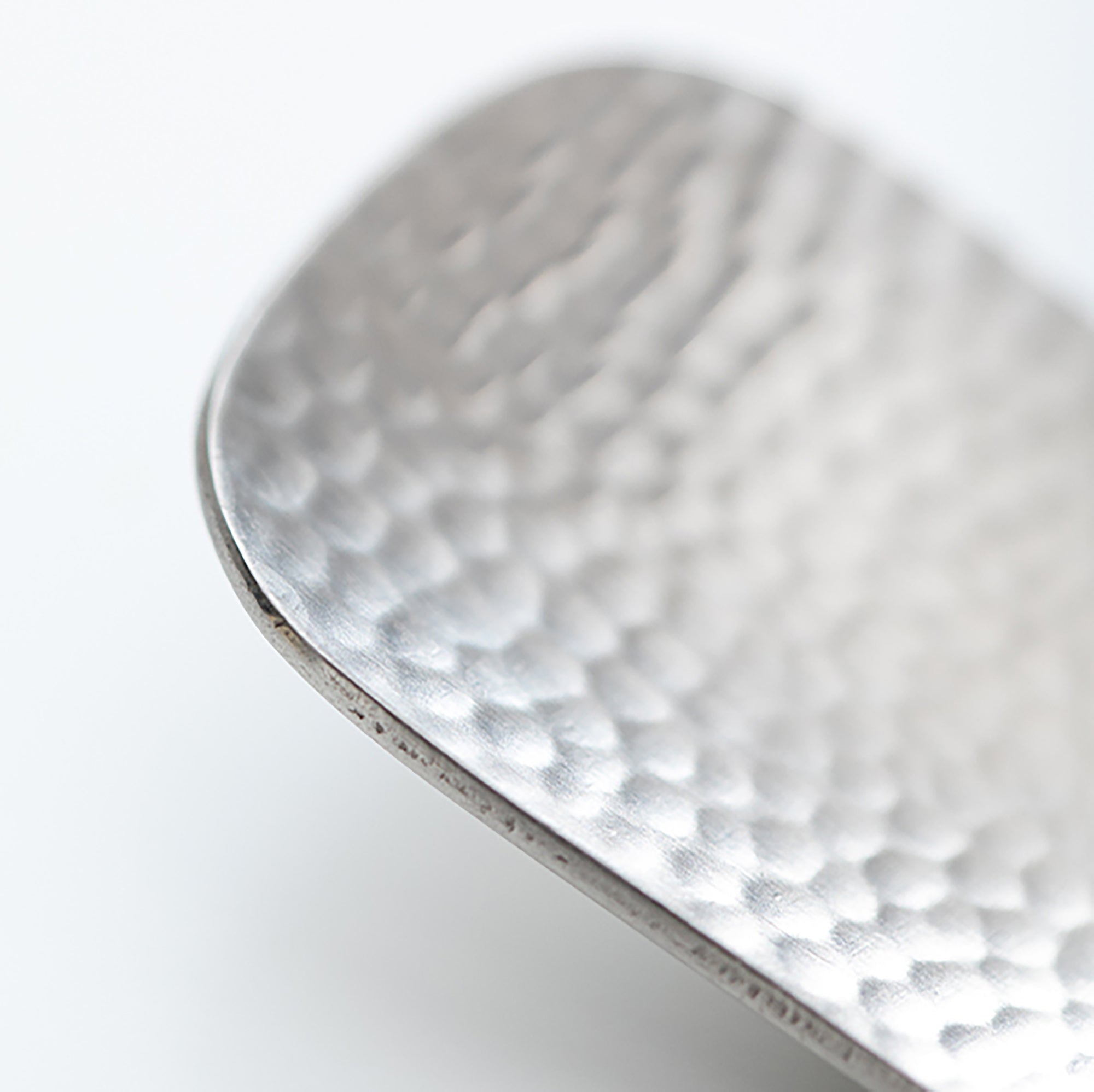 Cuillère à dessert martelée en acier inoxydable Shimoyama