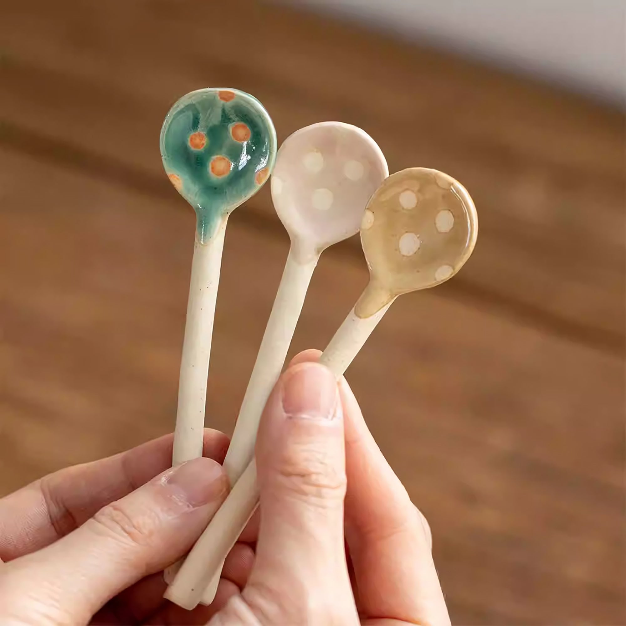 Cuillère à café en grès Minoyaki