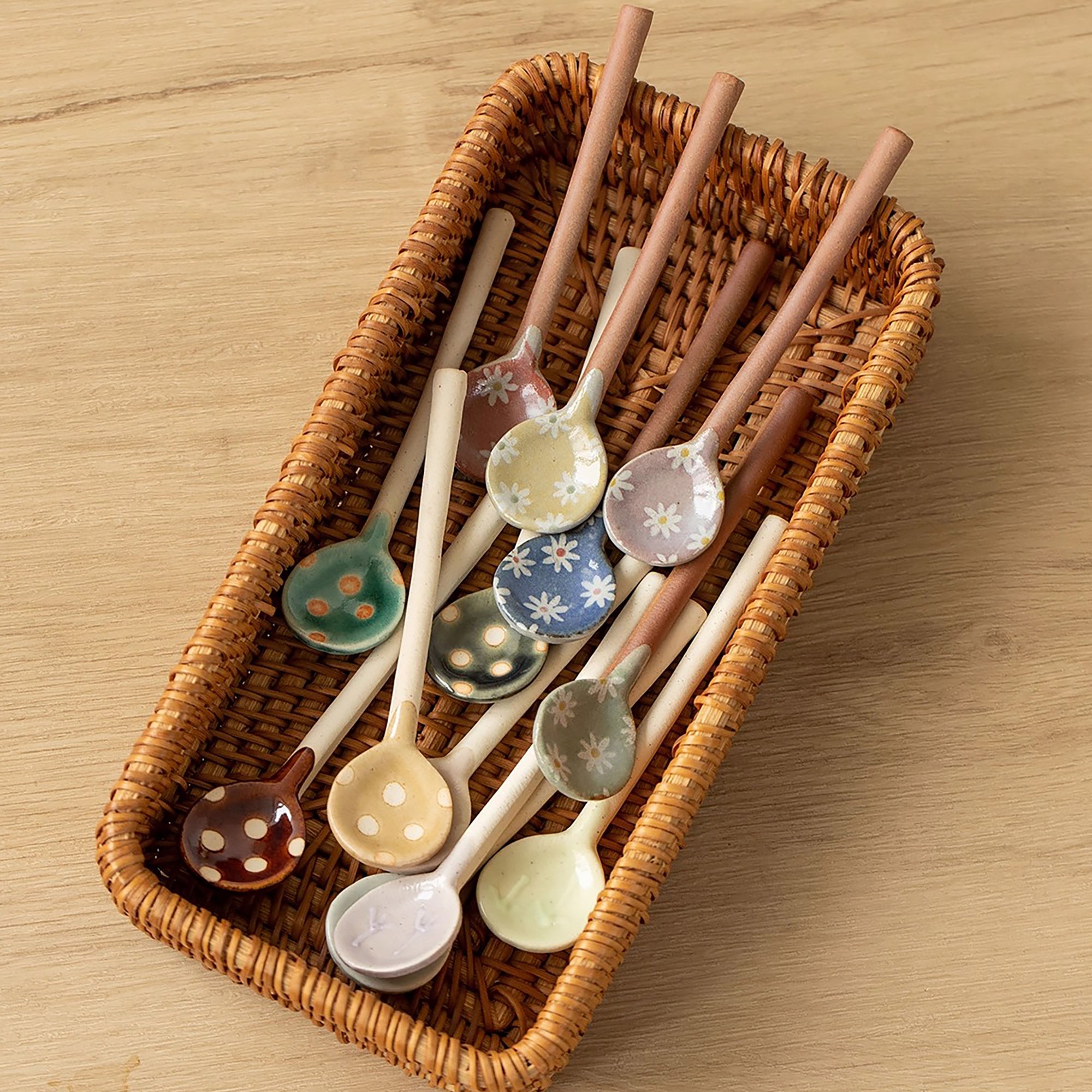 Cuillère à café en grès Minoyaki