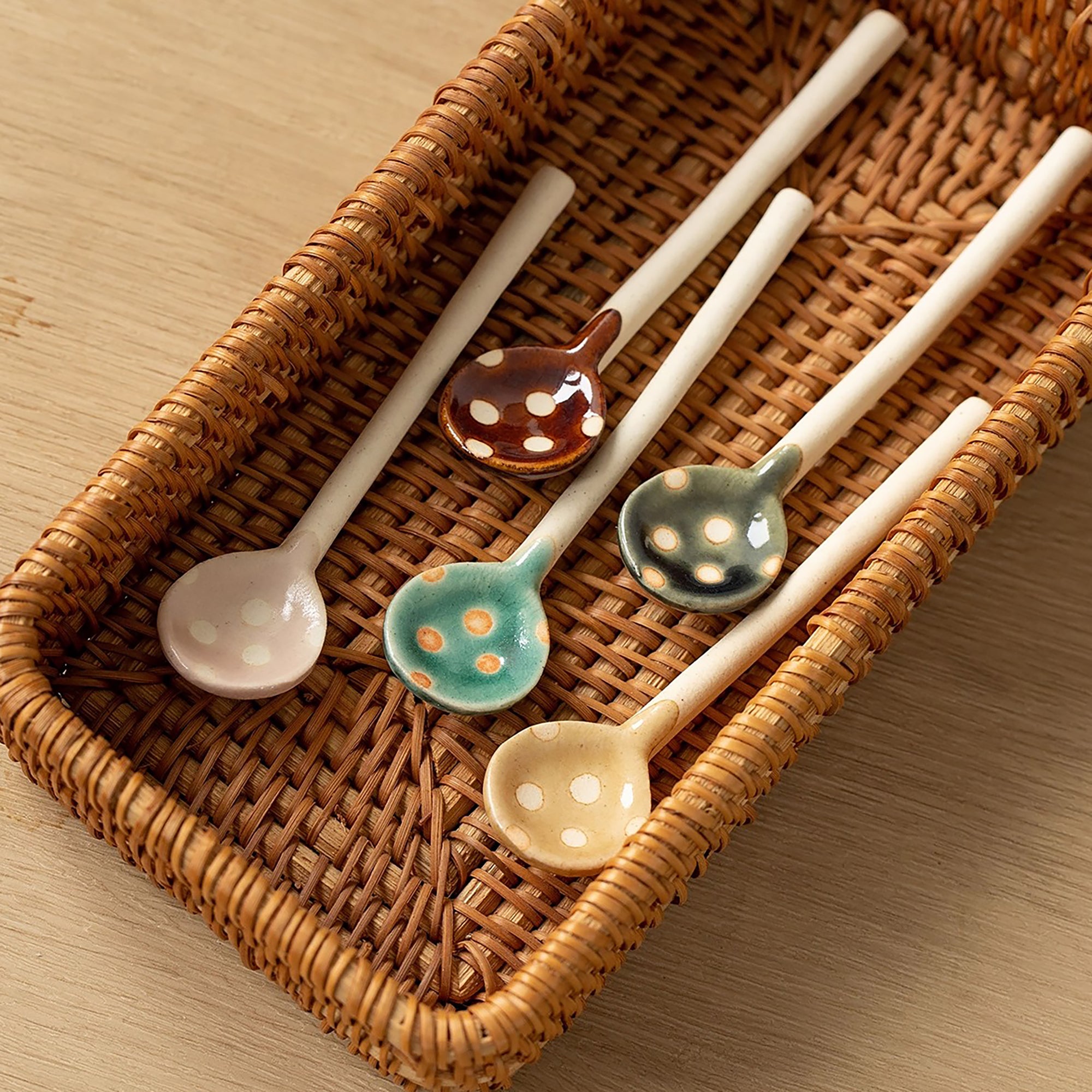 Cuillère à café en grès Minoyaki