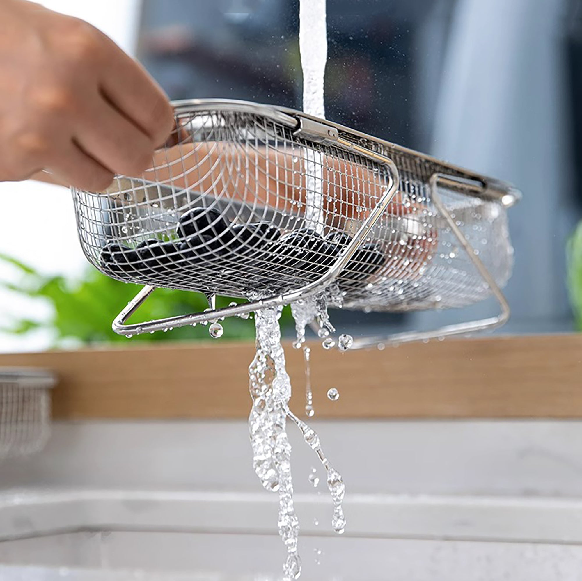 Égouttoir extensible en inox Shimoyama
