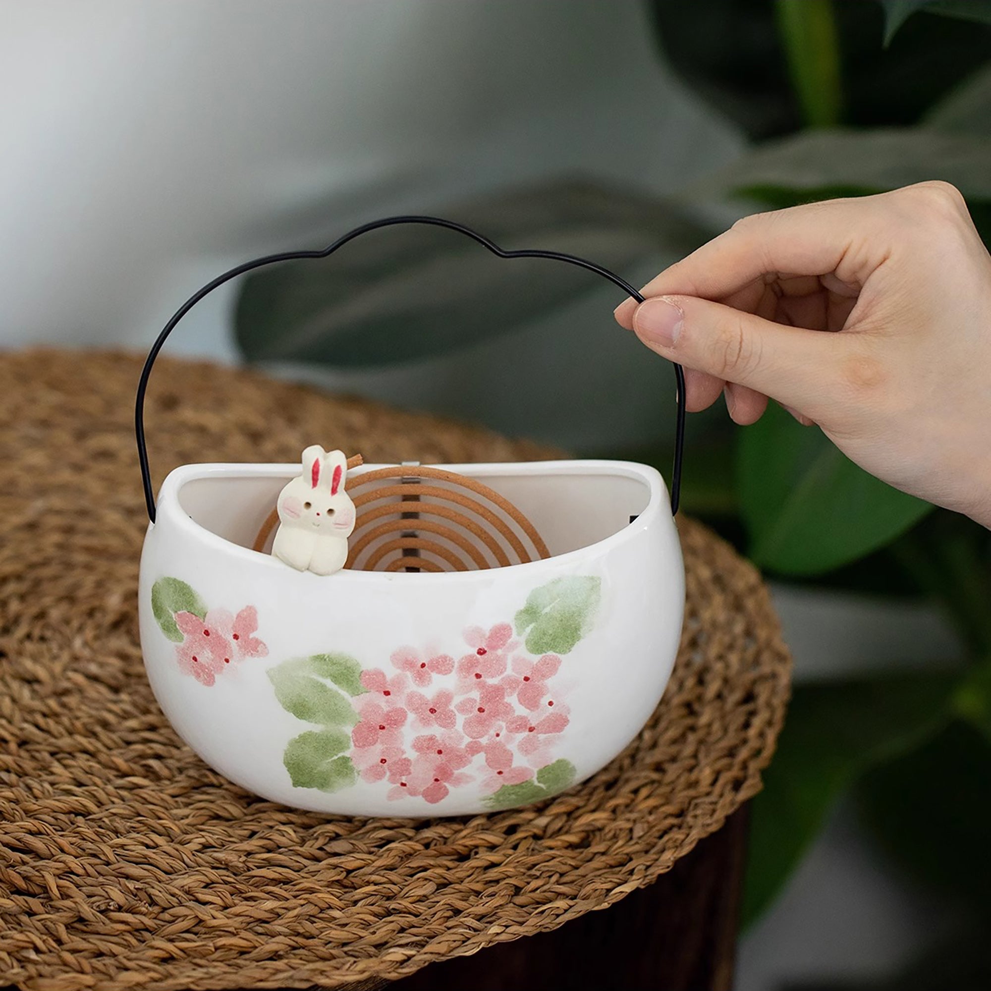 Porte spirales d’encens en céramique Minoyaki