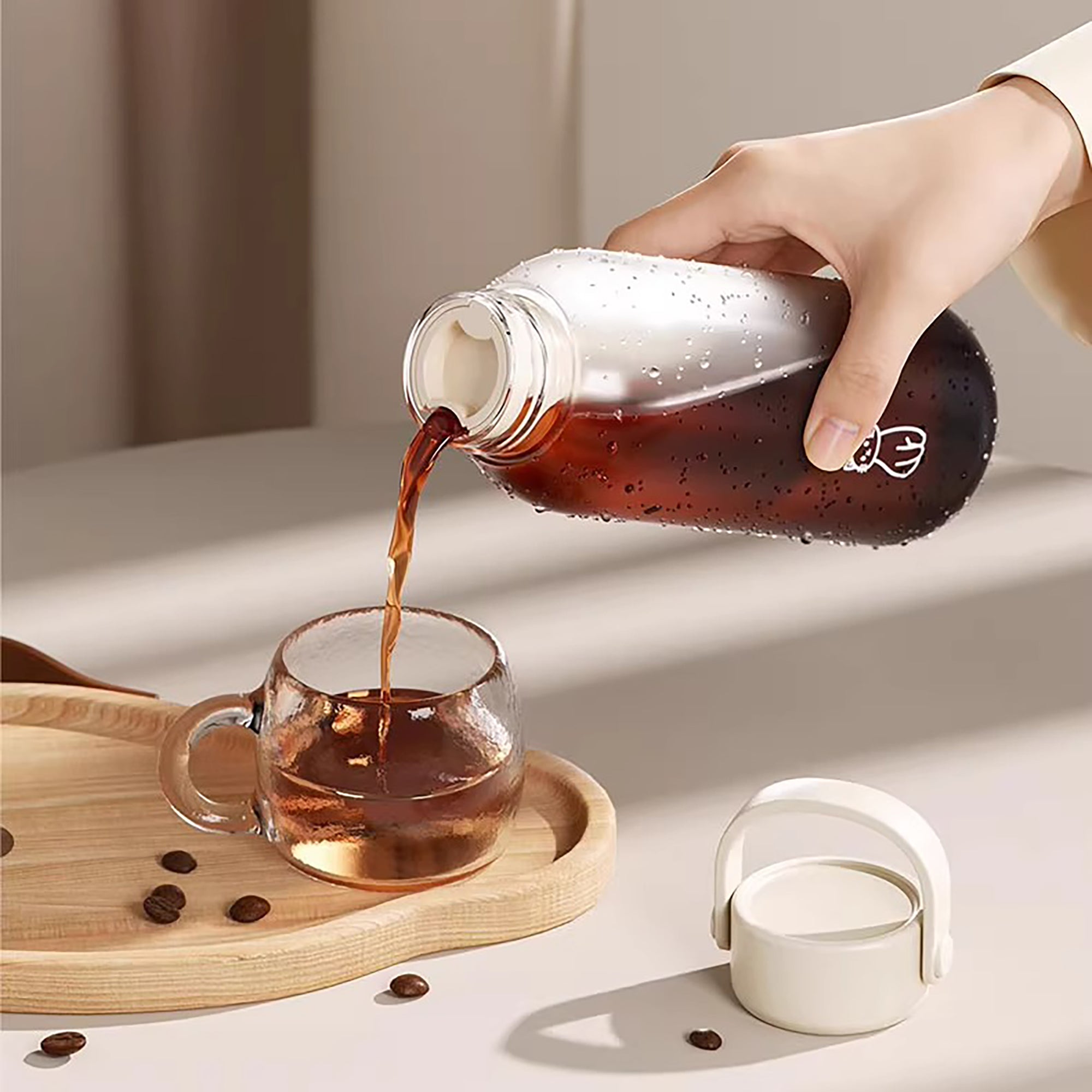 Gobelet cold brew en Tritan avec filtre intégré