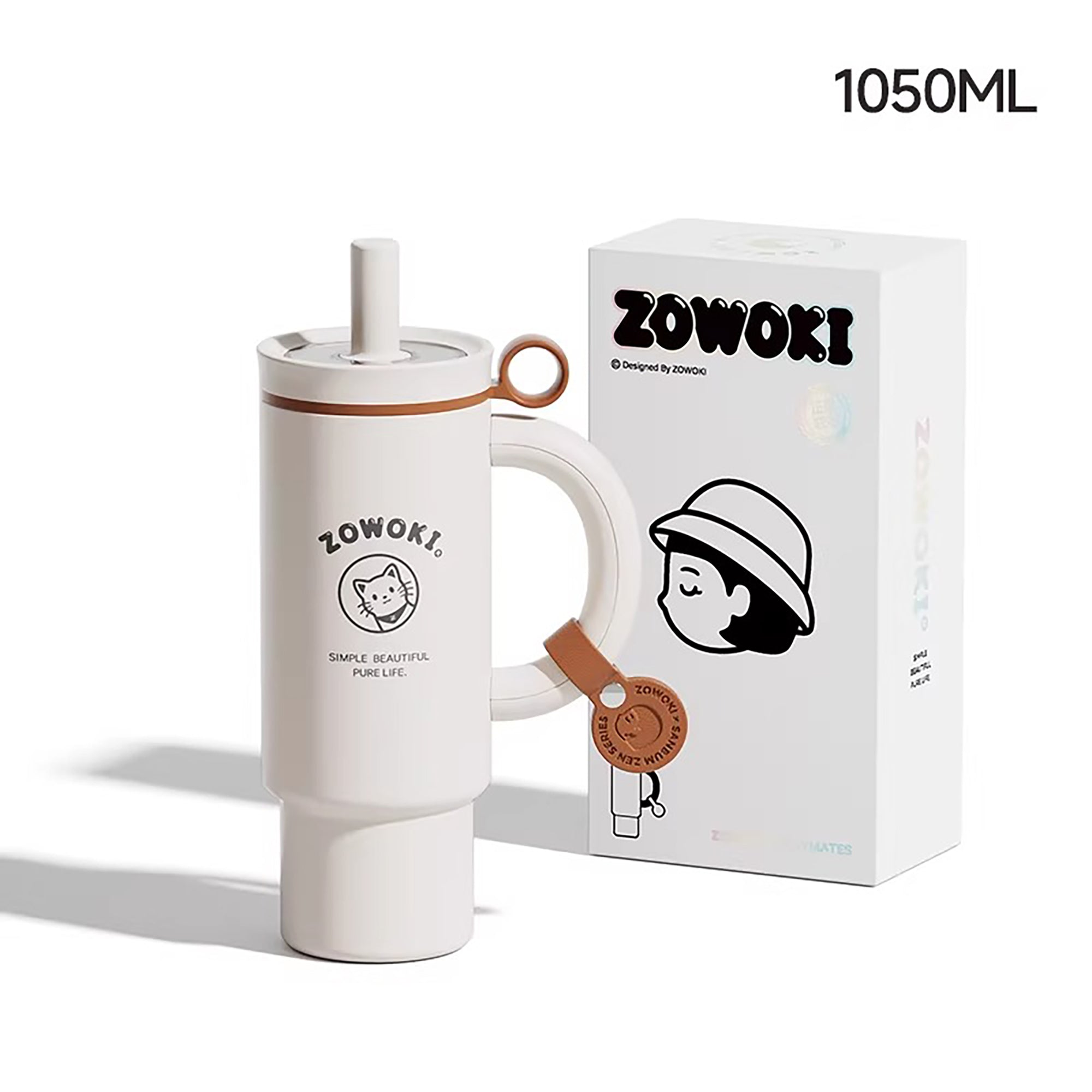 Gobelet isotherme 1050ml en acier inoxydable