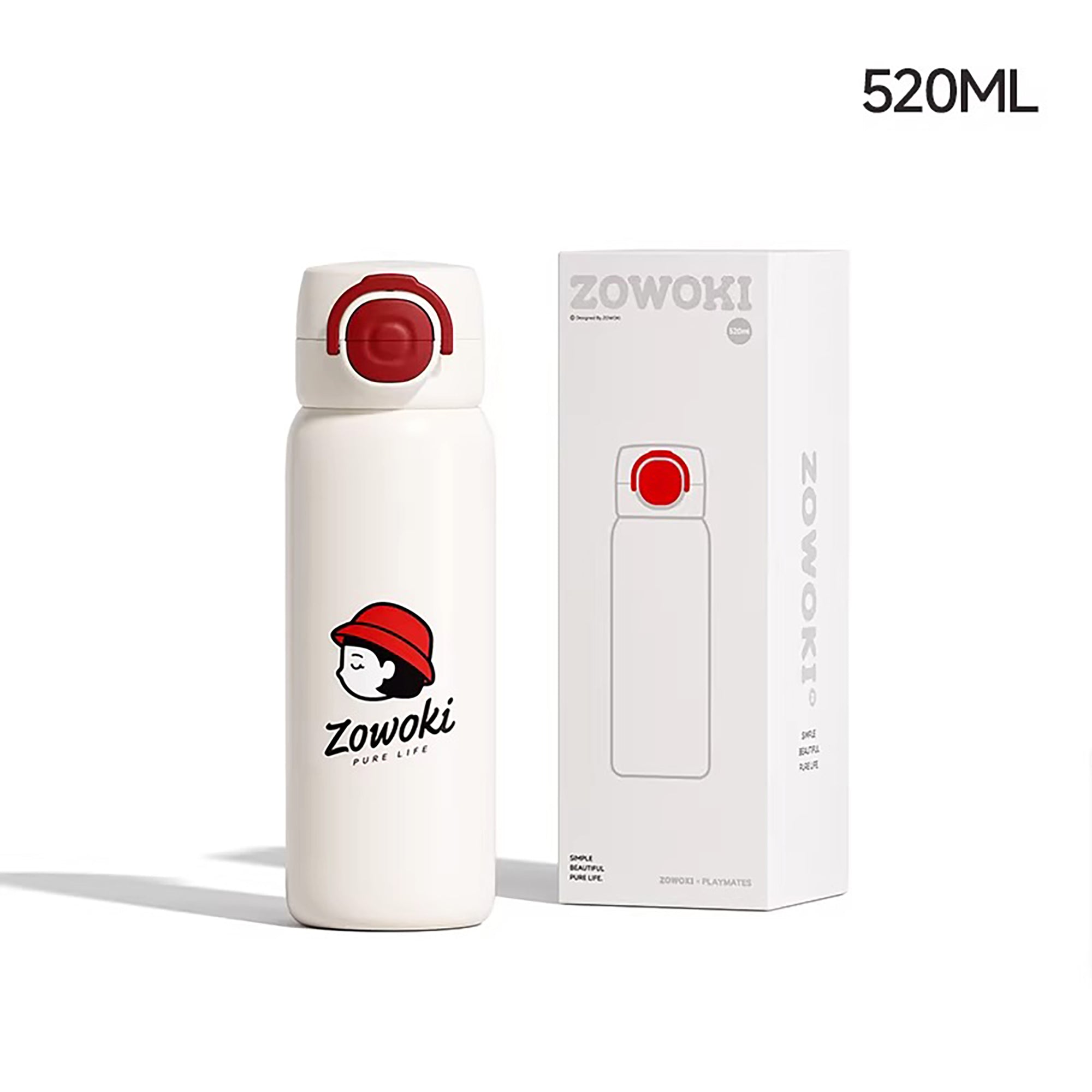Gobelet isotherme en acier inoxydable à double mode de boisson