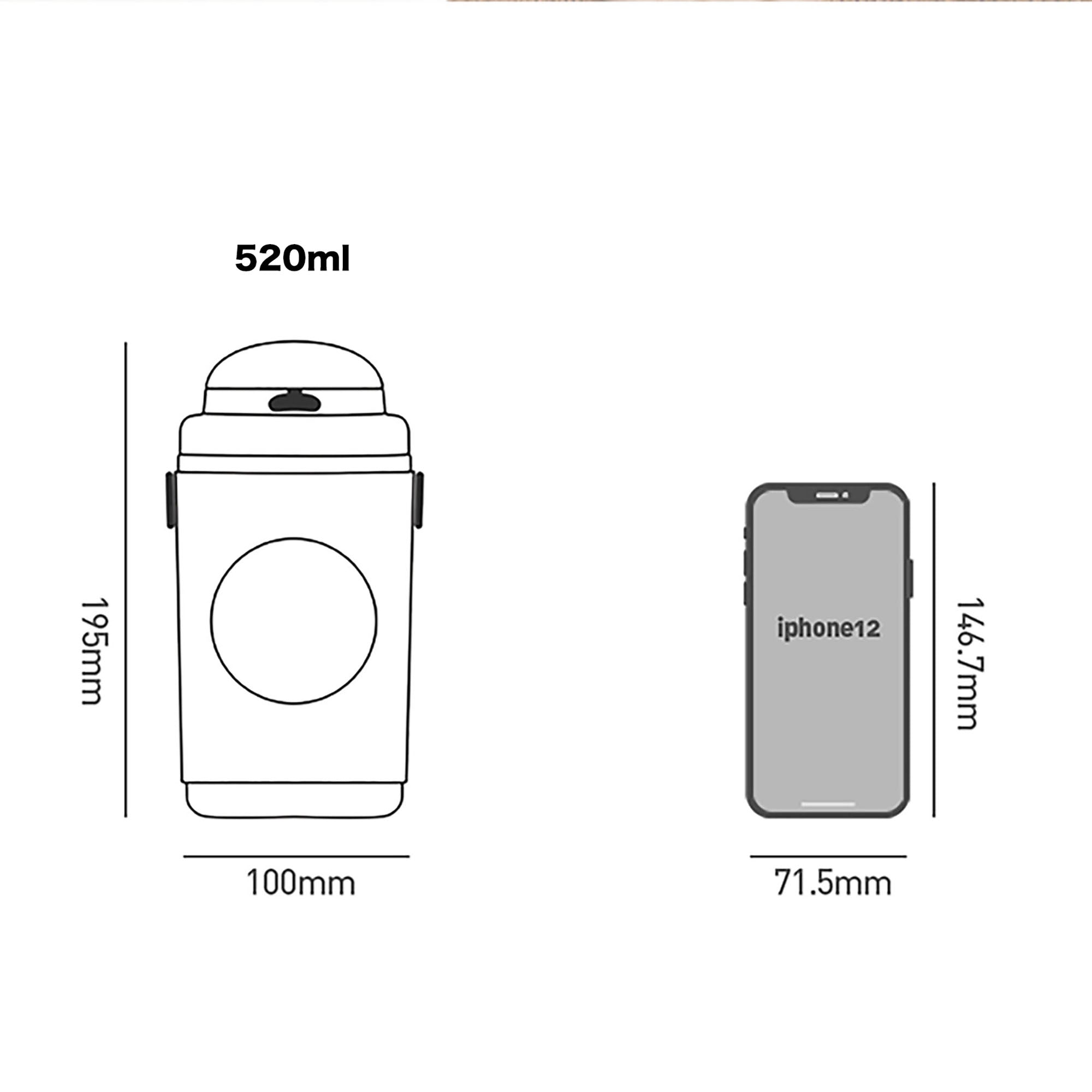 GOURDE THERMO en 520ML avec BANDOULIERE