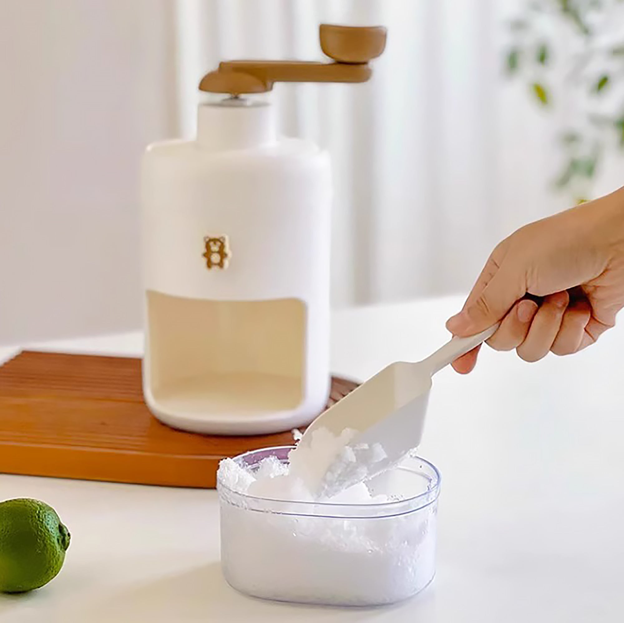 Broyeur à glace manuel pour granités maison