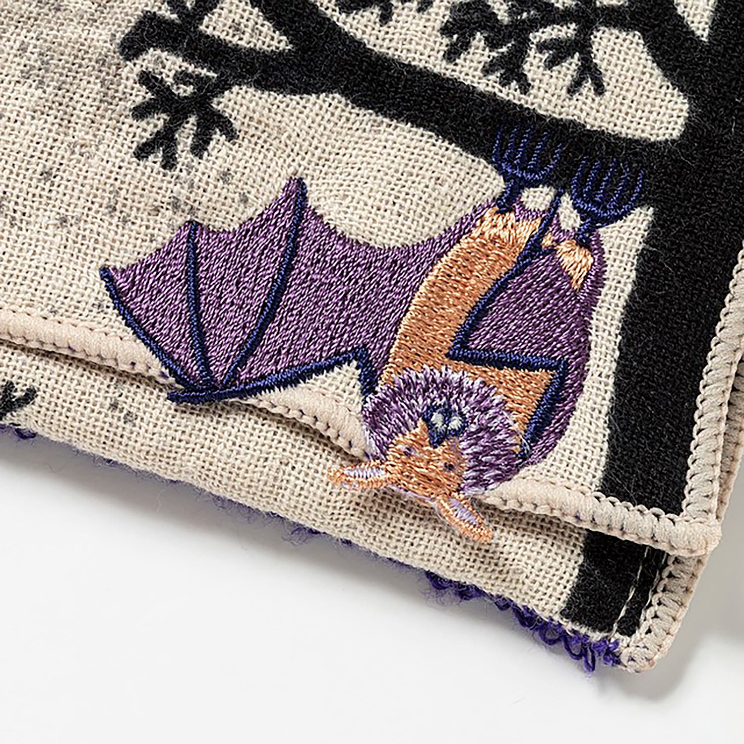Serviette japonaise en coton brodé Morita MiW
