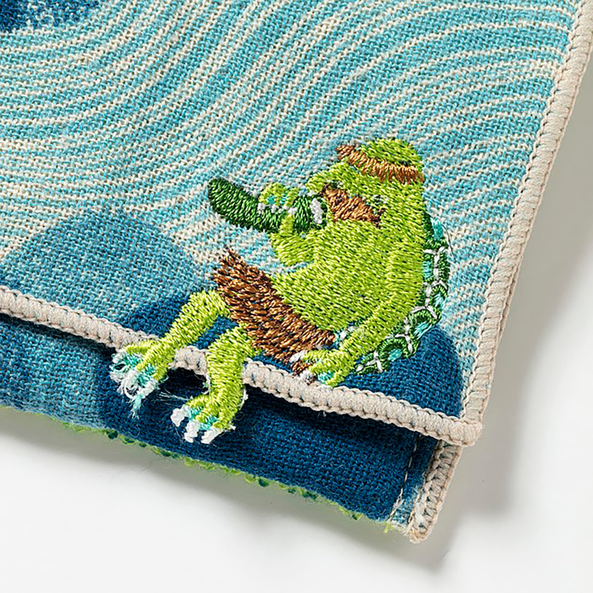 Serviette japonaise en coton brodé Morita MiW