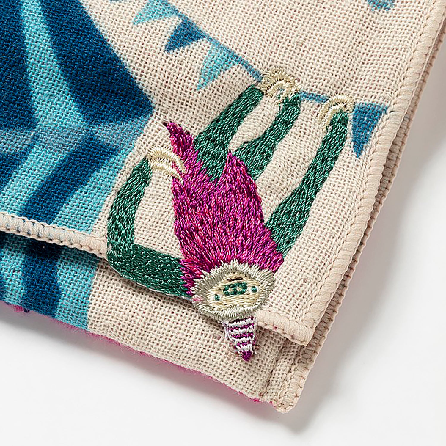 Serviette japonaise en coton brodé Morita MiW