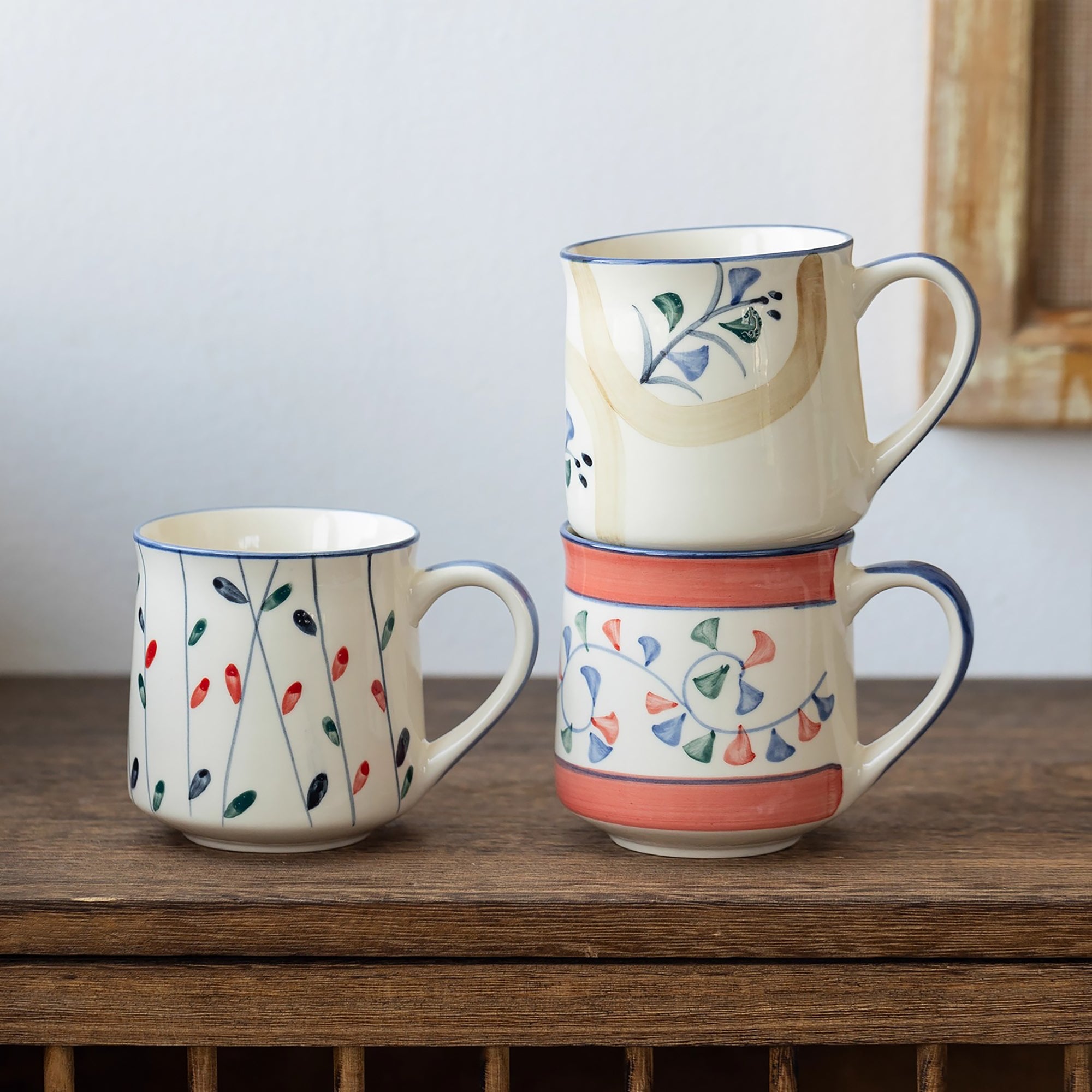 Mug en céramique Minoyaki peint à la main