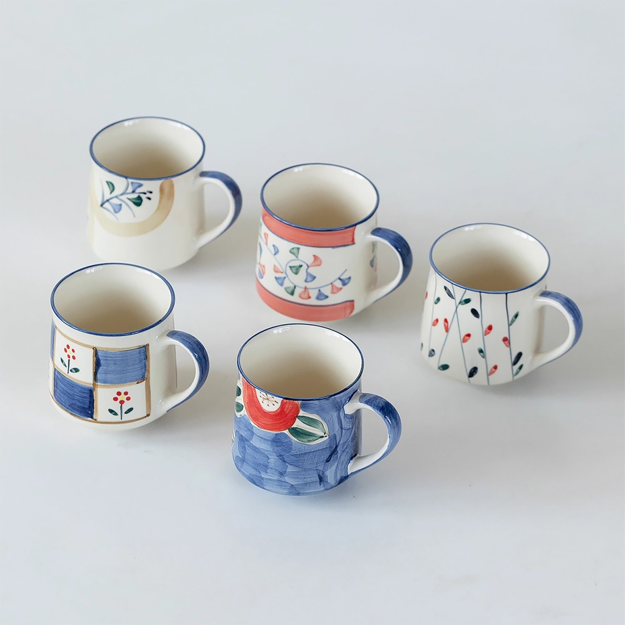 Mug en céramique Minoyaki peint à la main