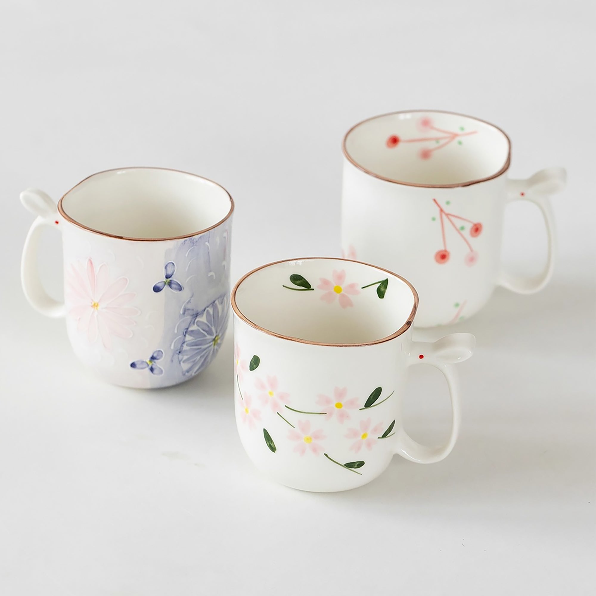 Mug en céramique Seto-yaki à poignée lapin
