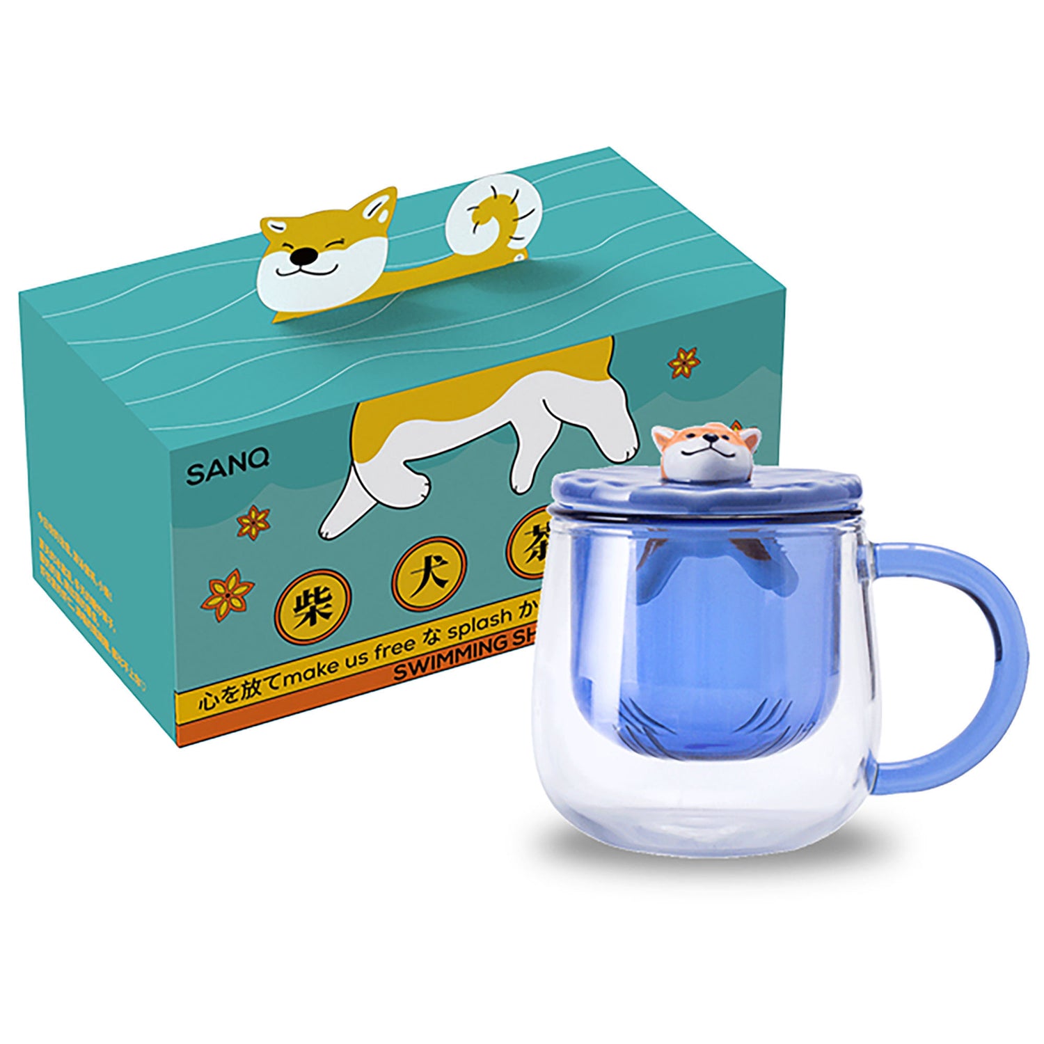 MUG,SHIBA,VERRE