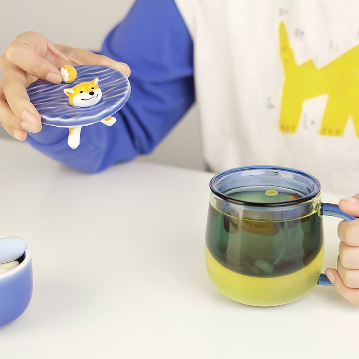 MUG,SHIBA,VERRE