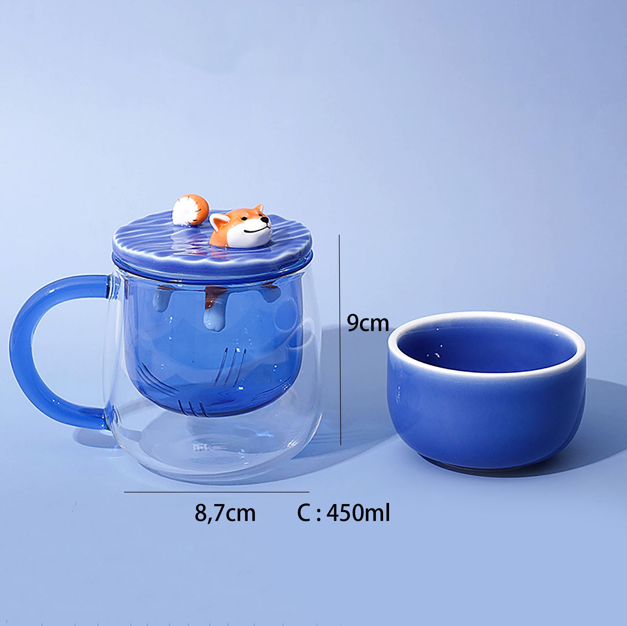 MUG,SHIBA,VERRE