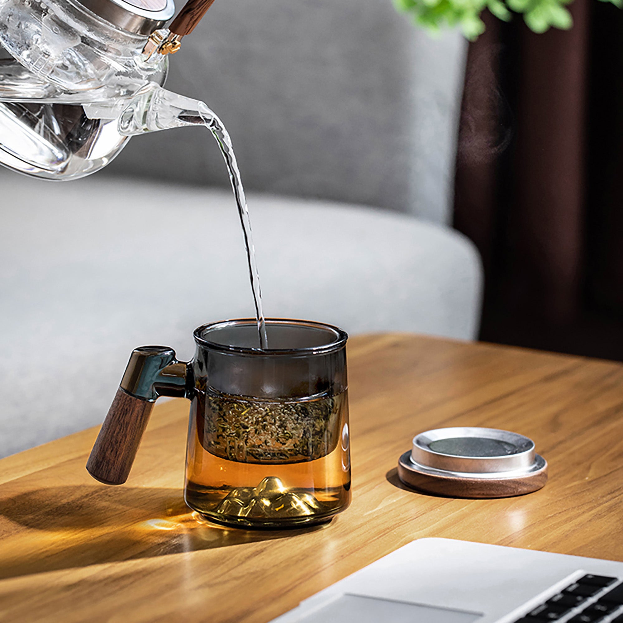 Mug théière en verre "Yuan Shan"