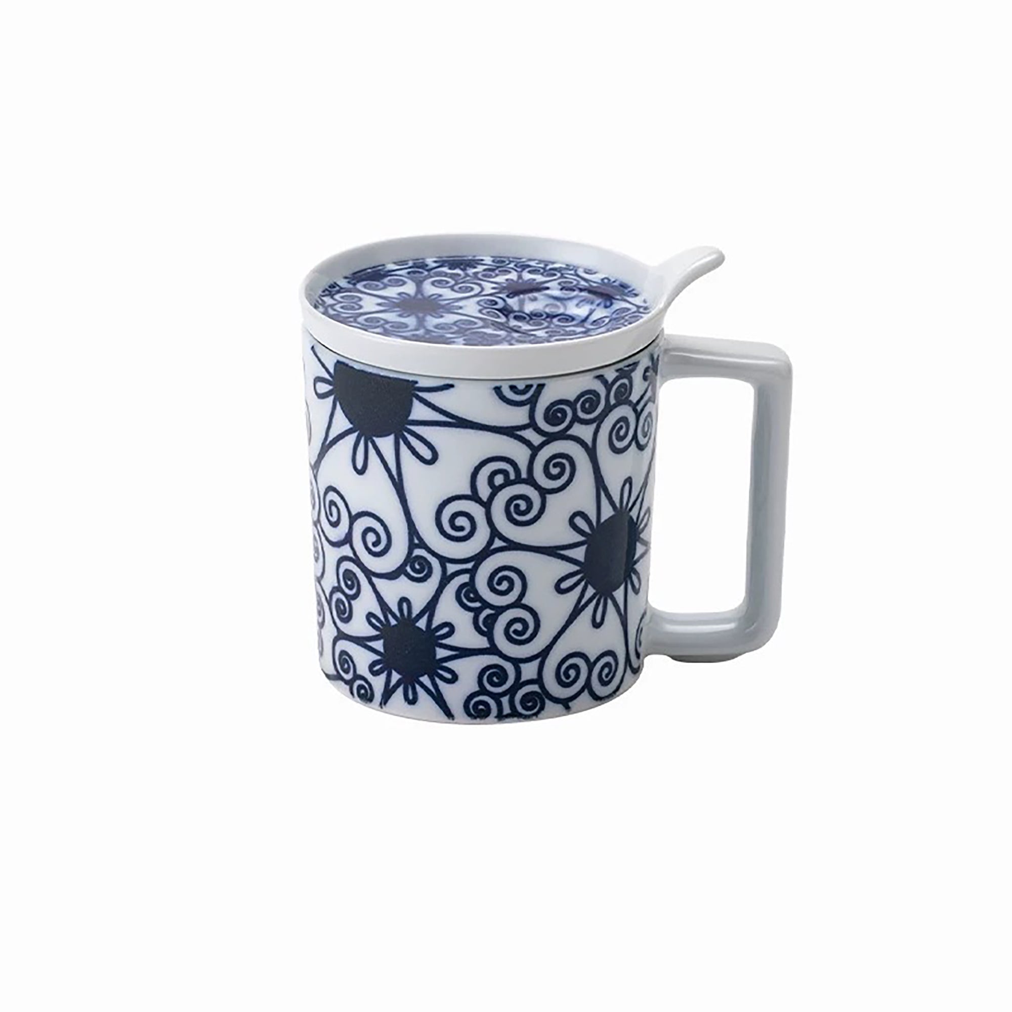 Mug en porcelaine Arita-yaki motif porte-bonheur