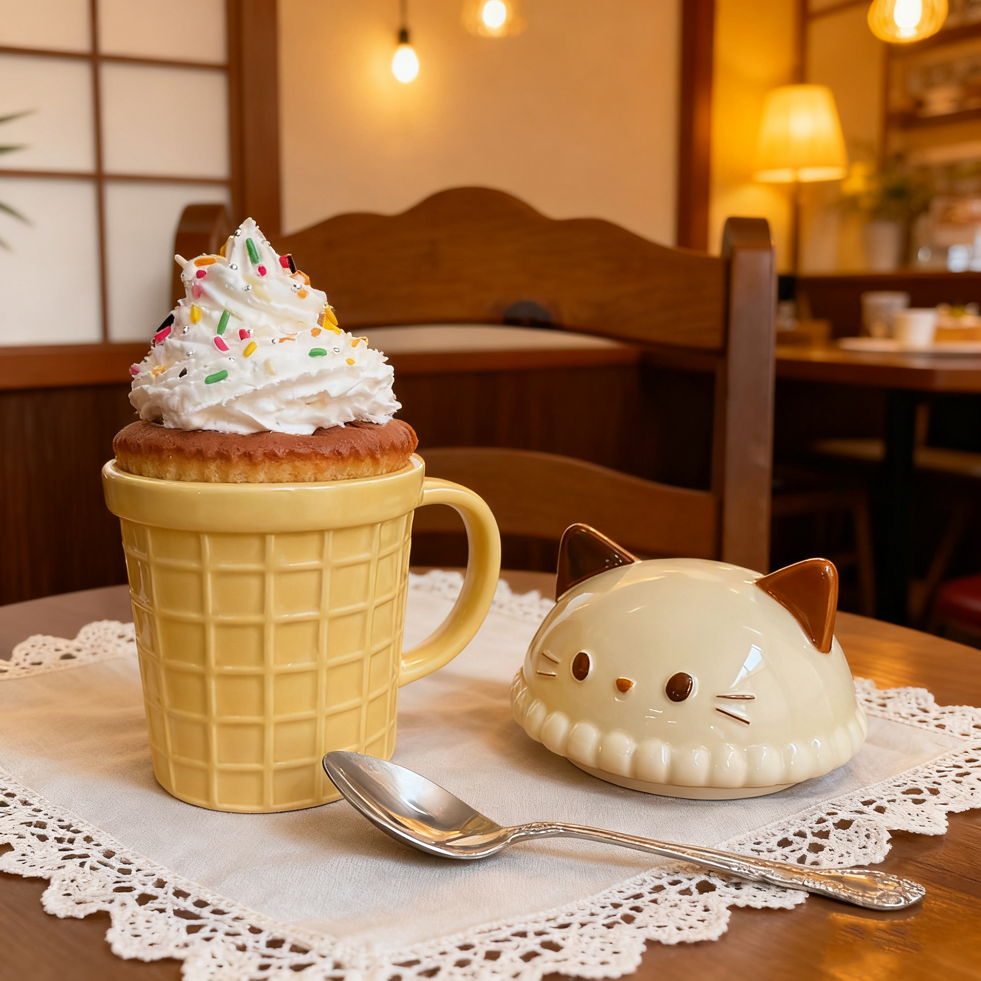 Mug en céramique Decole en Série animaux glace