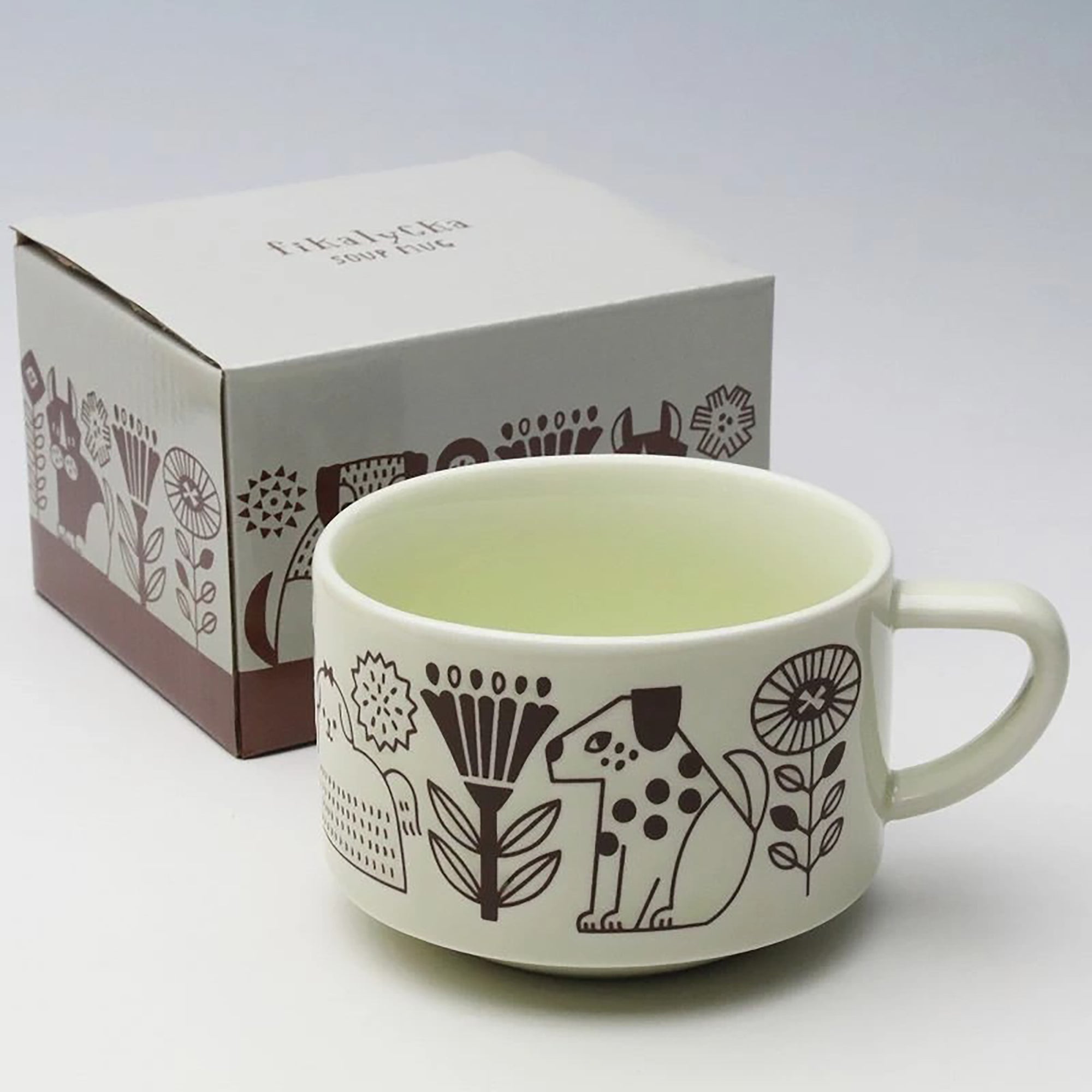 Tasse à café DECOLE motif animal en relief