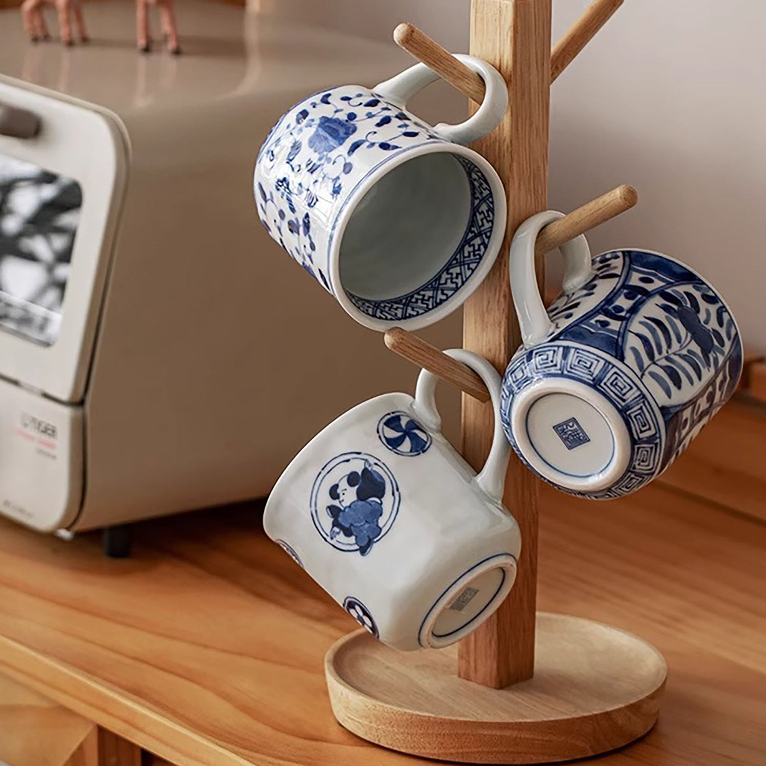 Tasse en céramique Arita bleu et blanc