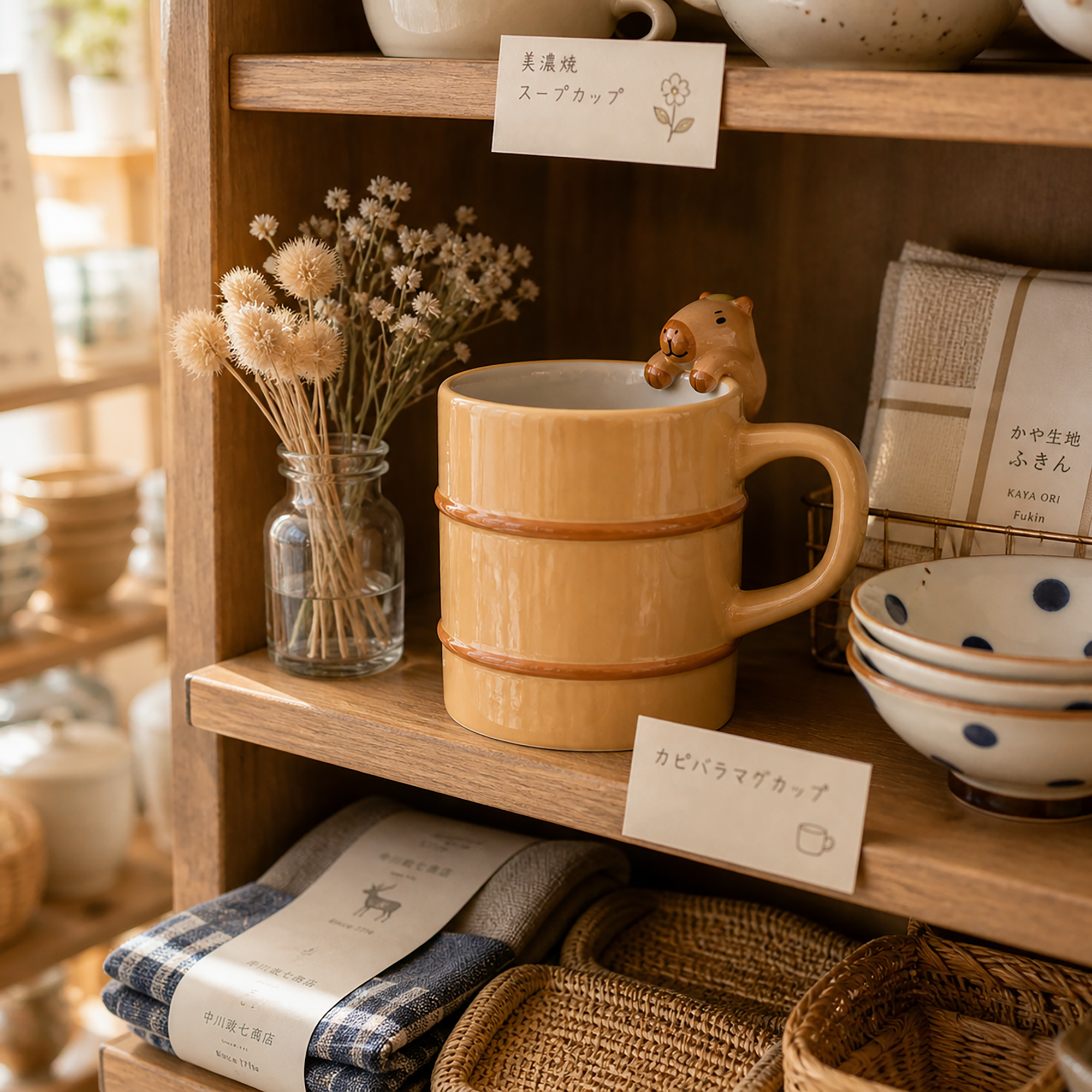 Mug DECOLE motif capybara au tonneau