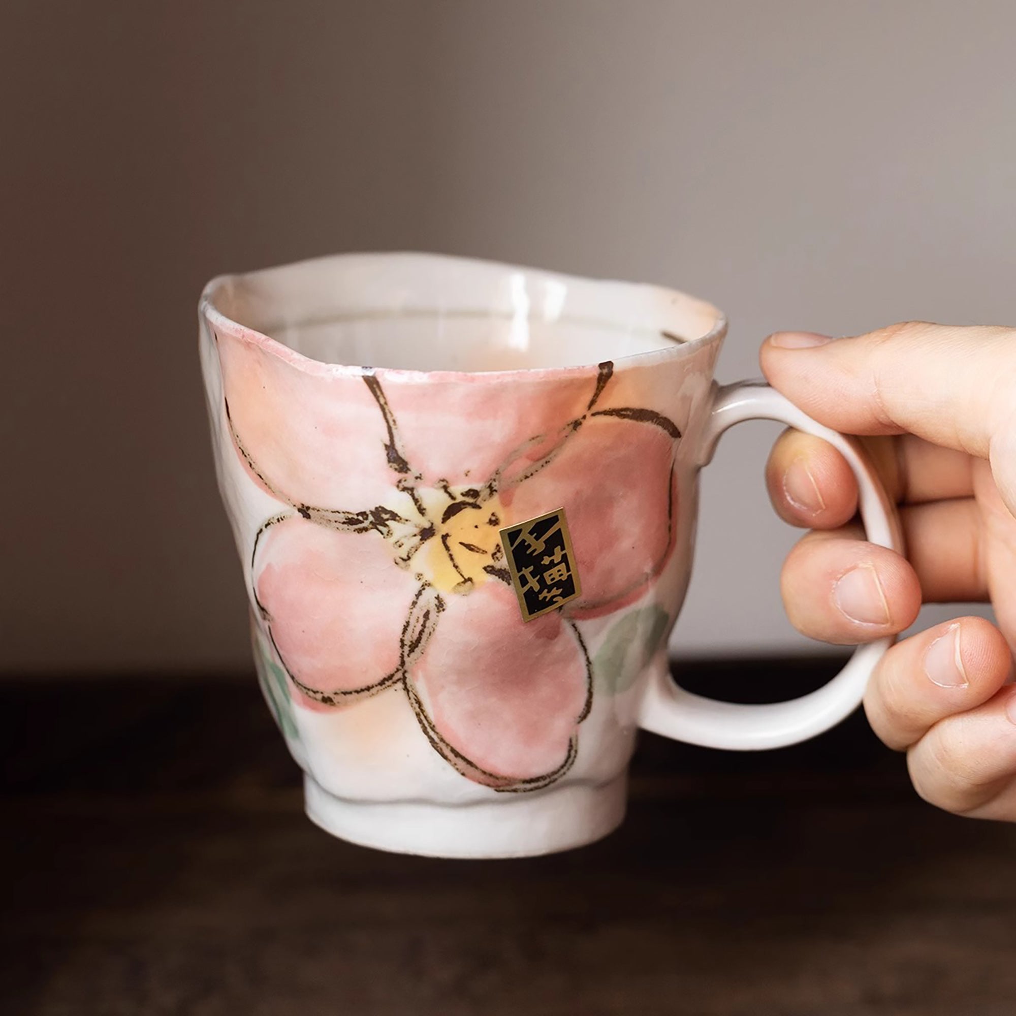 Mug en céramique Minoyaki fait main