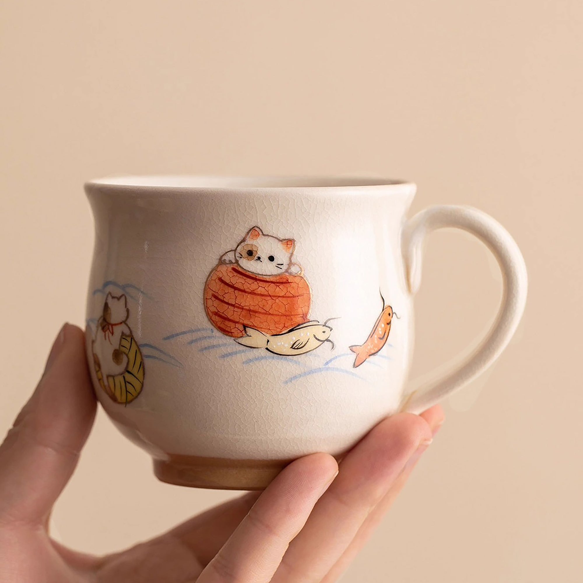Mug en céramique "Kiyomizu-yaki" de l&