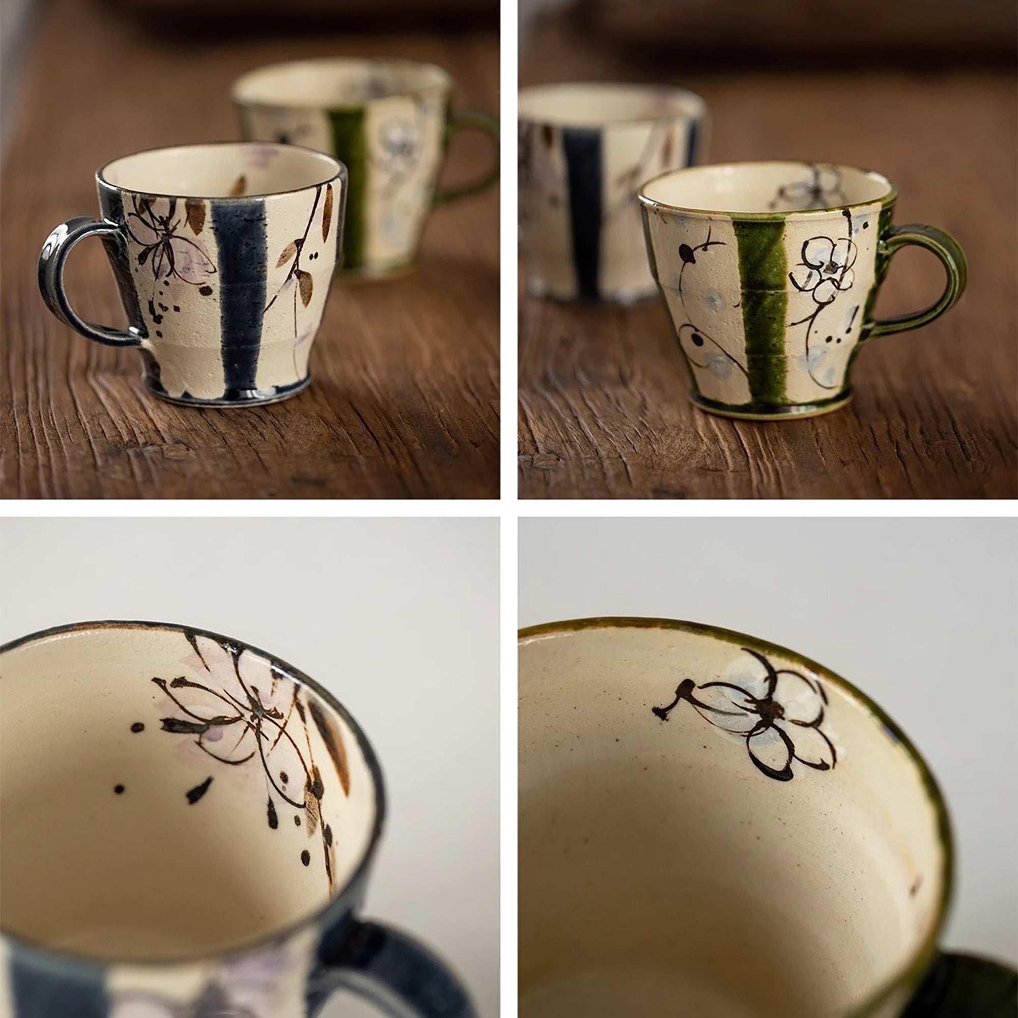 Mug en grès Seto-yaki