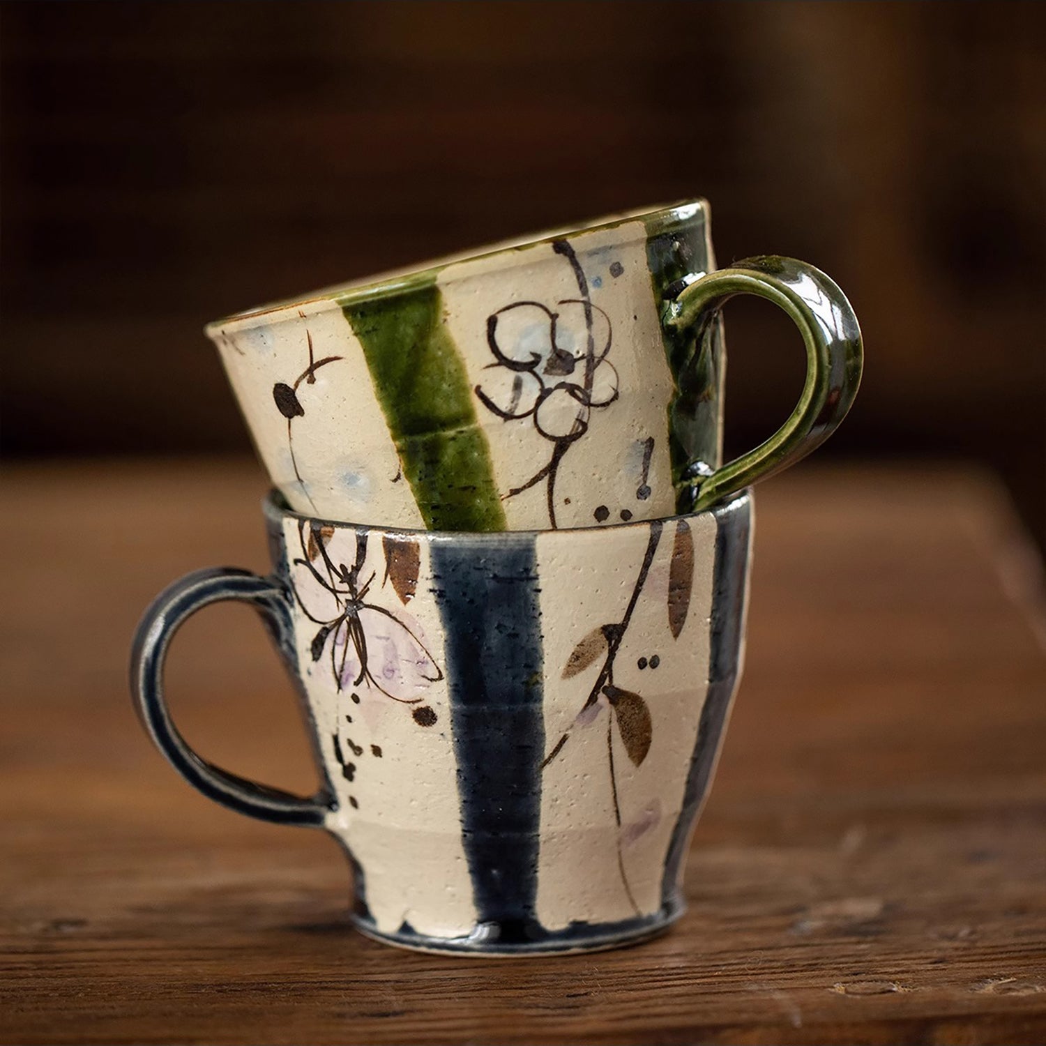 Mug en grès Seto-yaki