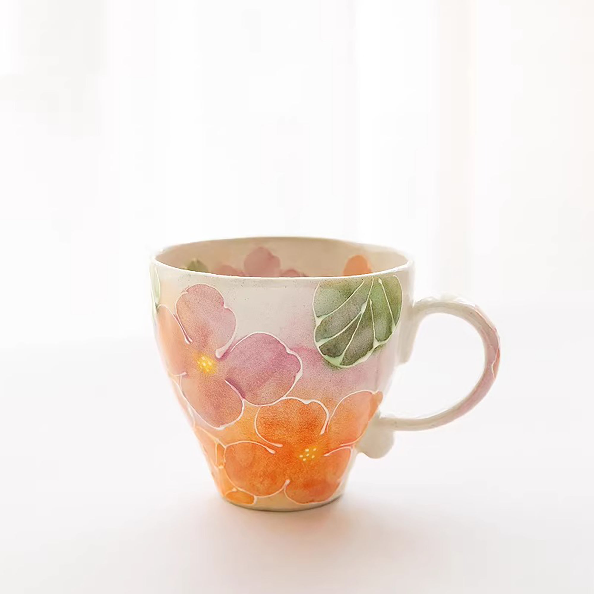 Mug Seto-yaki dégradé floral