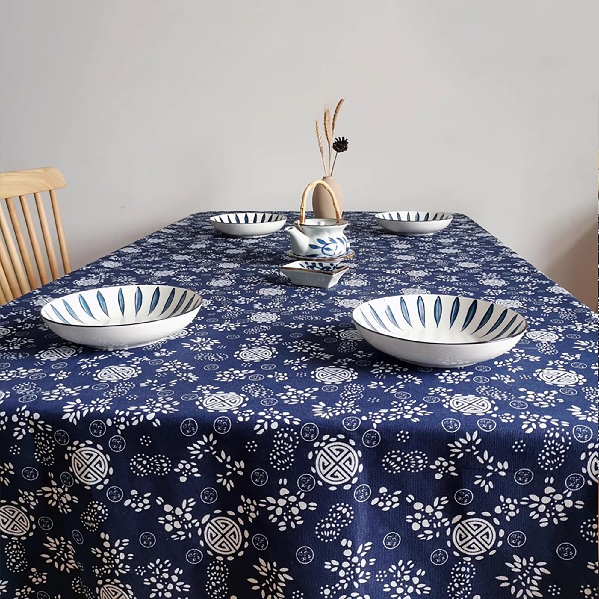 Nappe en lin et coton artisanal