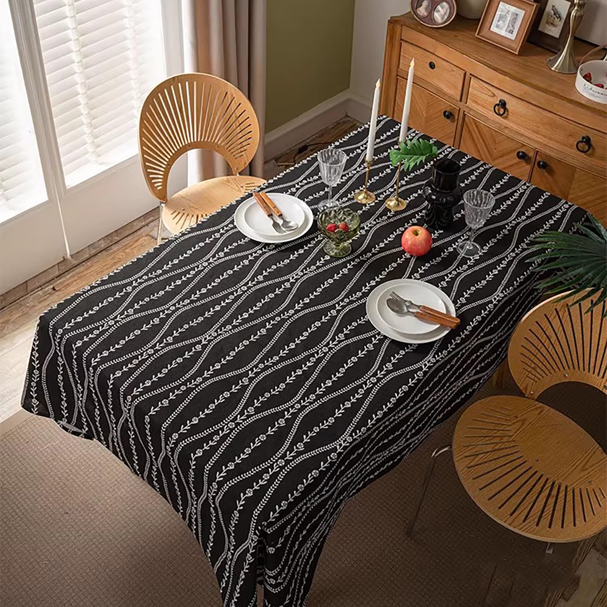 Nappe en lin et coton