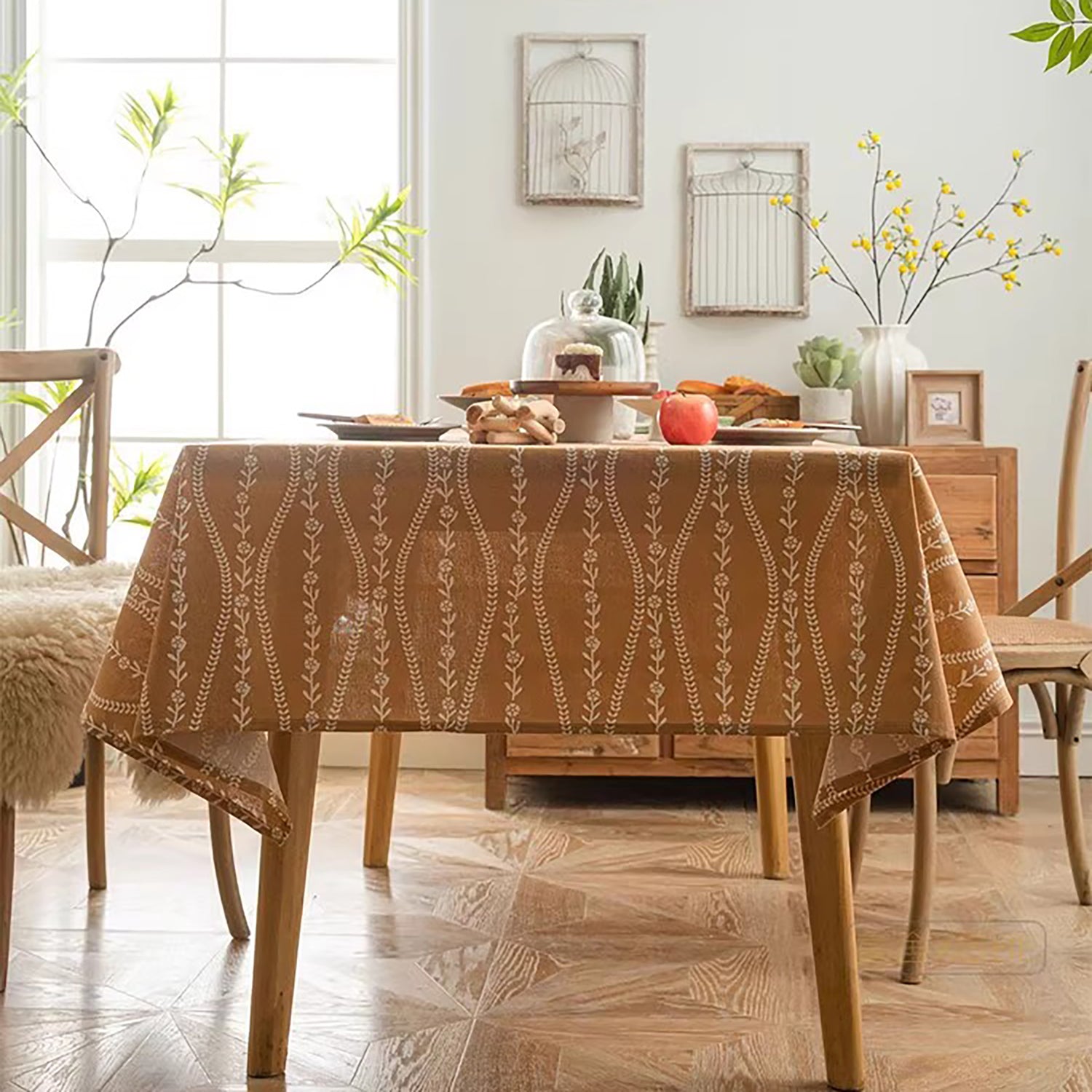 Nappe en lin et coton