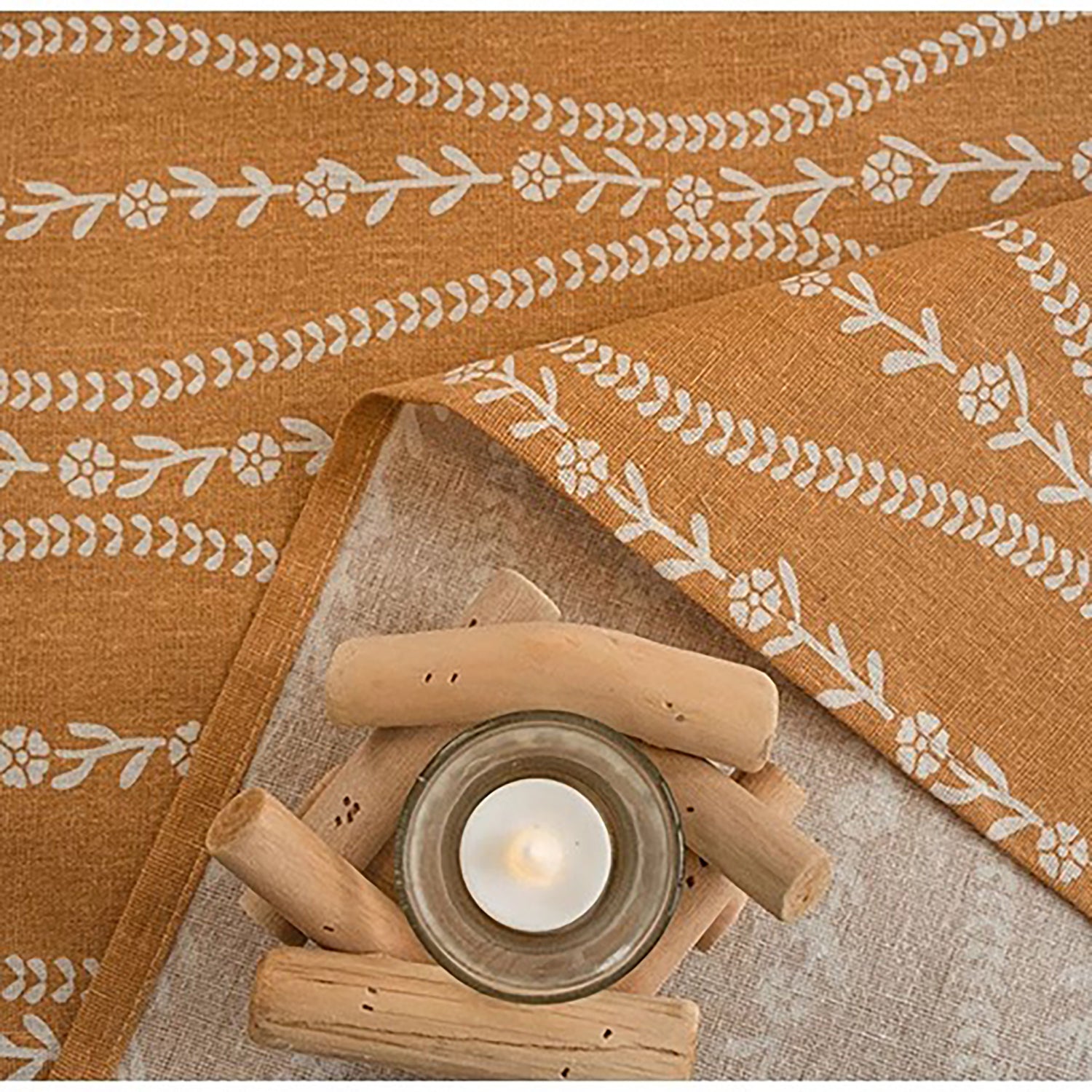 Nappe en lin et coton