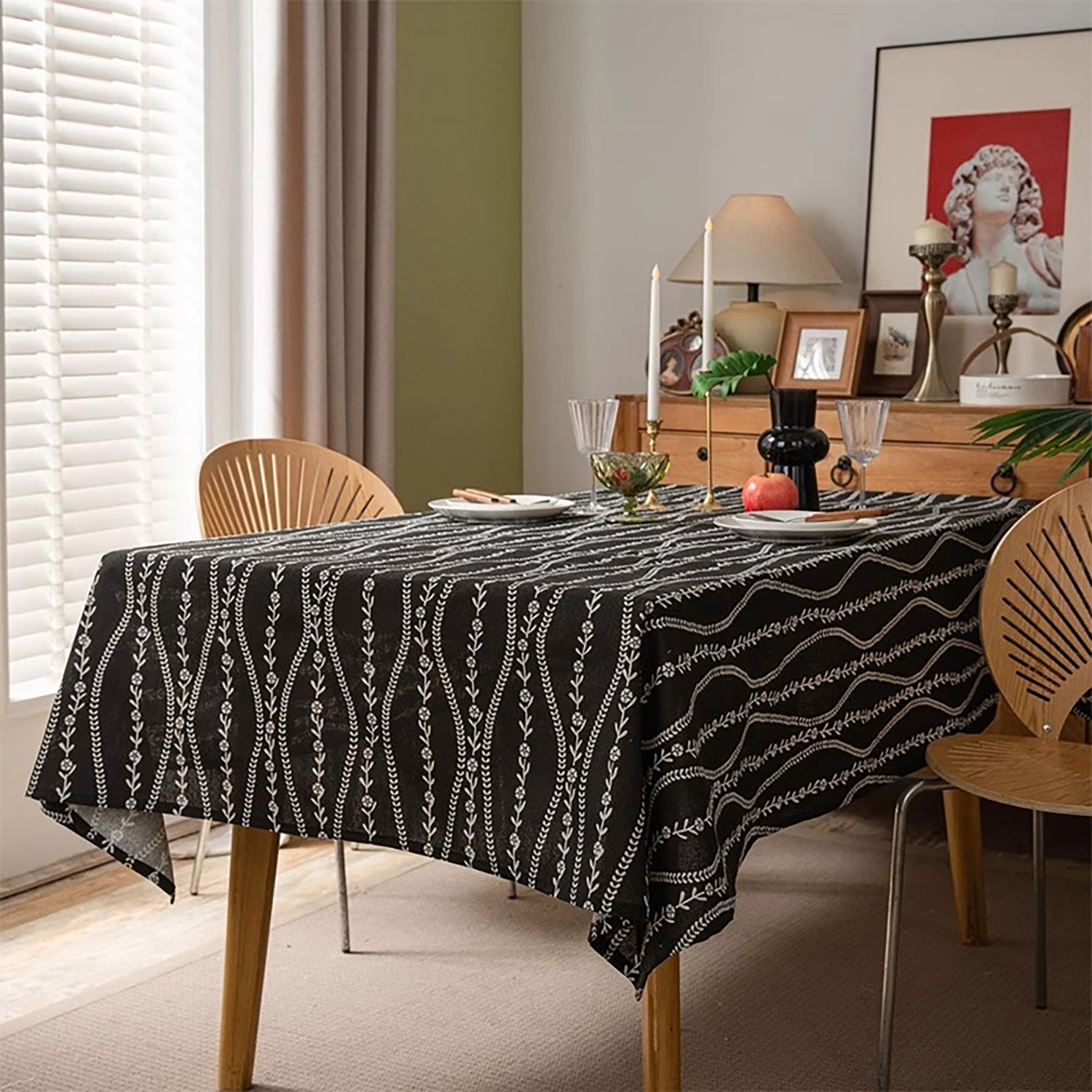 Nappe en lin et coton