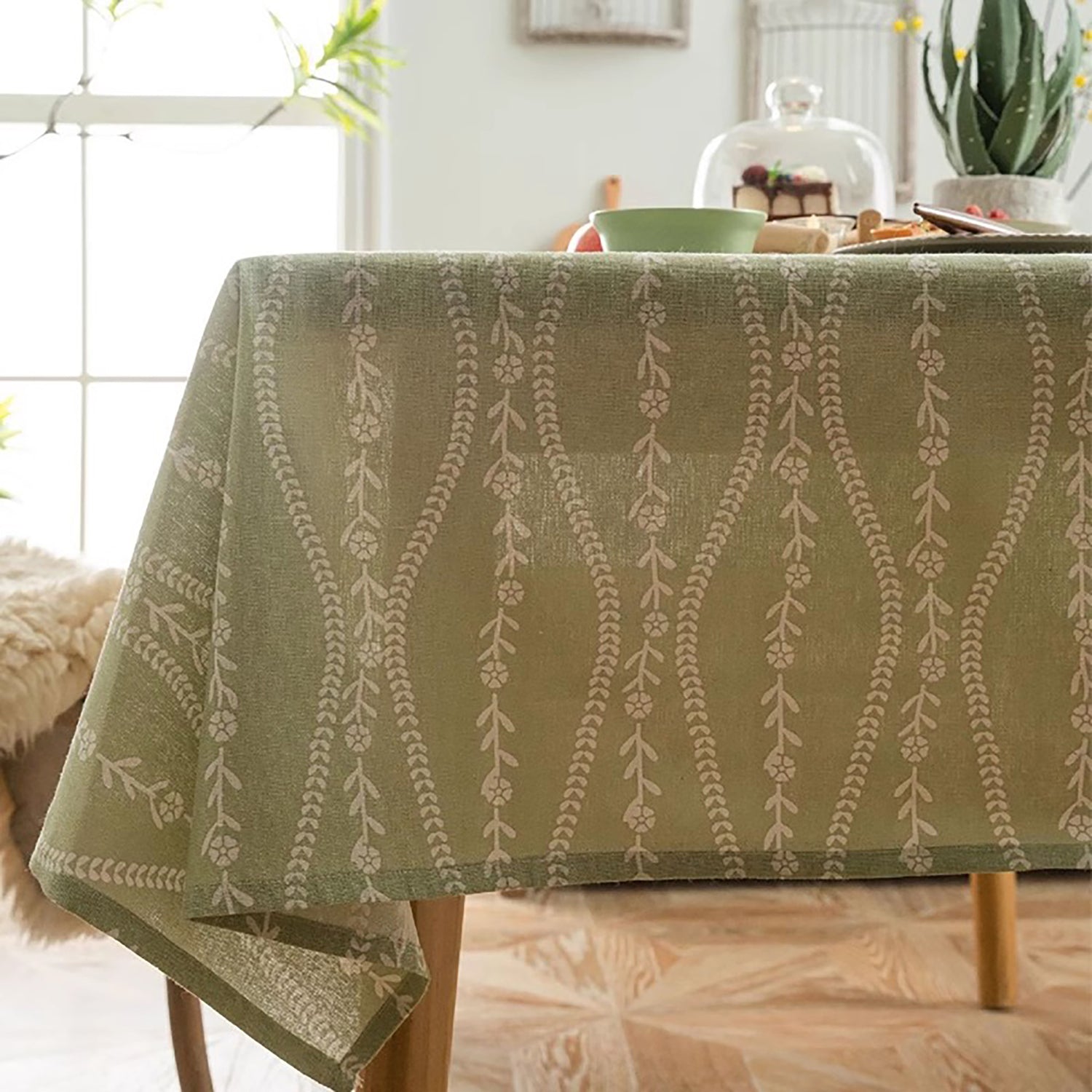 Nappe en lin et coton